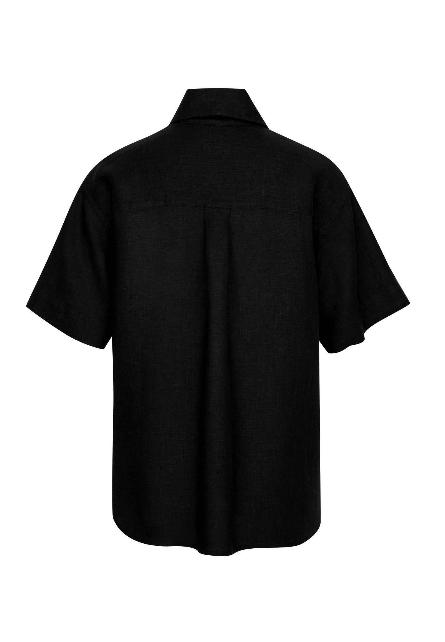 seidensticker Hemdbluse Schwarze Rose 1/2 Rundhals Uni