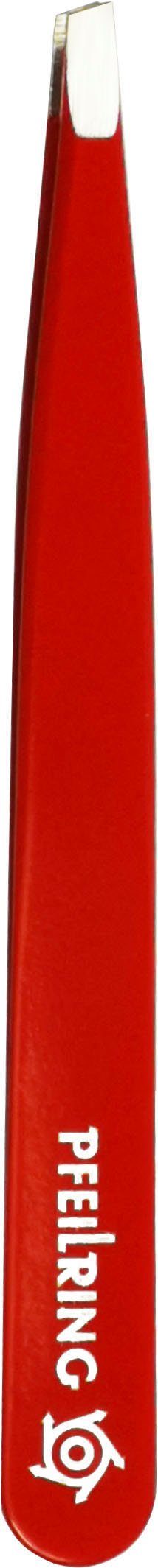 PFEILRING Pinzette, 9,7cm, rostfrei schwarz rot | Pinzetten