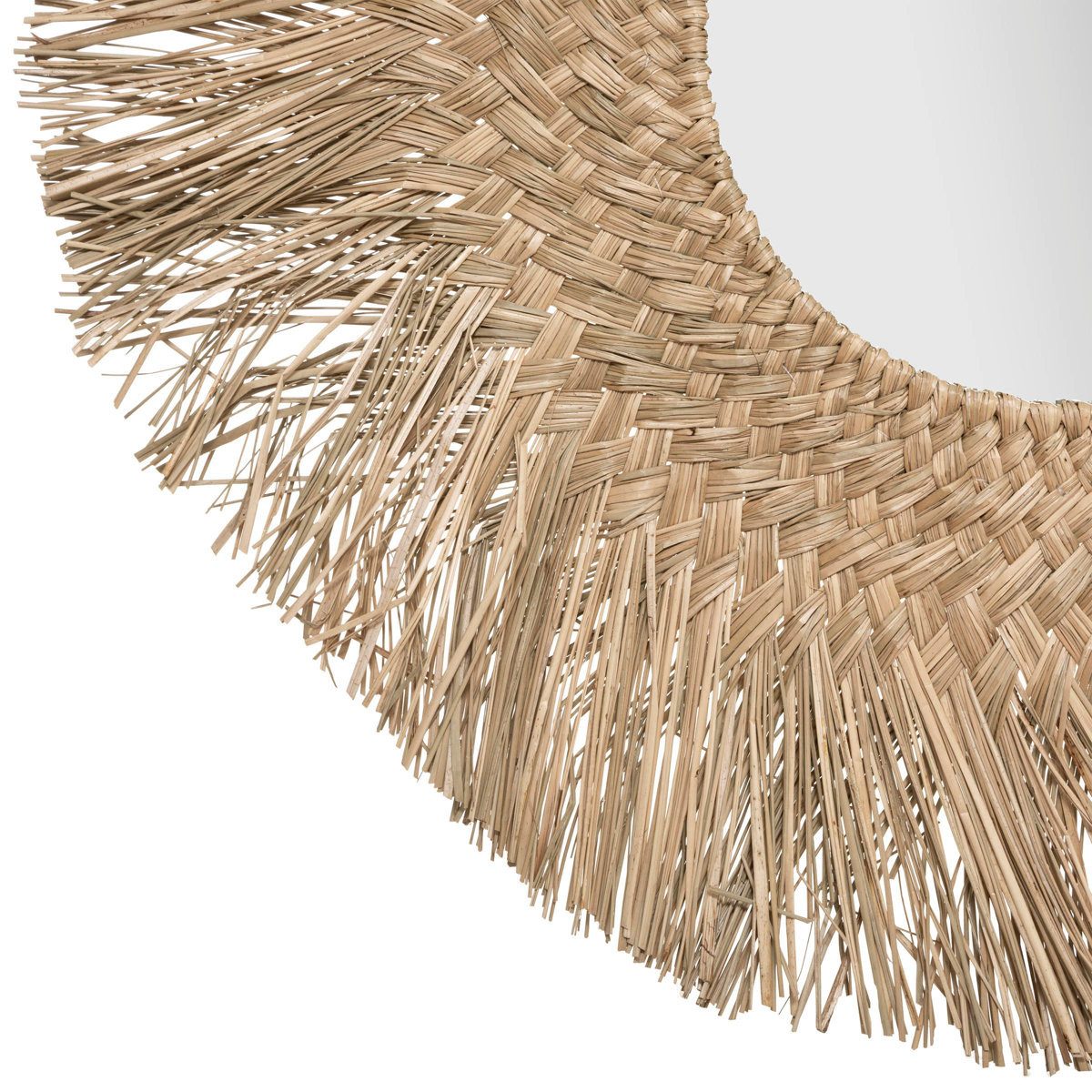 Atmosphera Créateur d'intérieur Dekospiegel Dekospiegel rund, Seegras, Ø 80 cm – Bild 5 von 5
