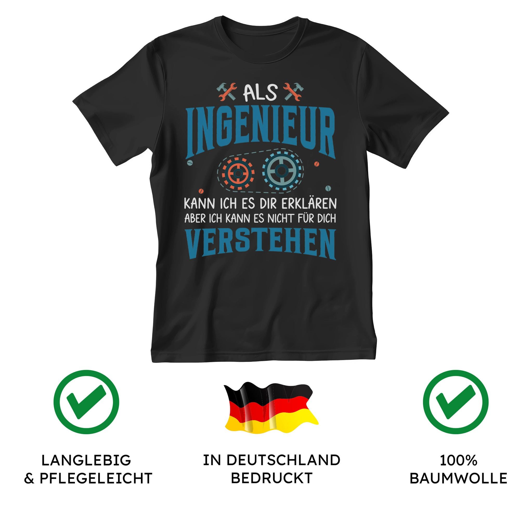22Feels T-Shirt Ingenieur Geschenk Männer Spruch Beruf Studium Abschluss IN günstig online kaufen
