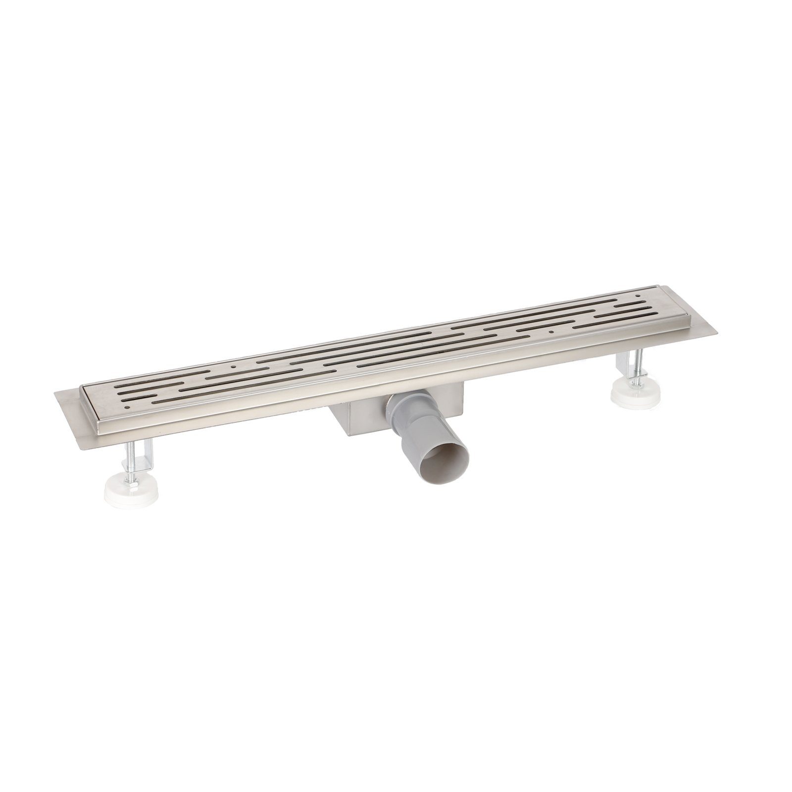 Steelboxx Duschrinne Edelstahl Duschrinne Wasser Dusch Ablauf Bodenablauf, Spar-Set, 1-St., umlaufendem Fließenflansch(20mm)