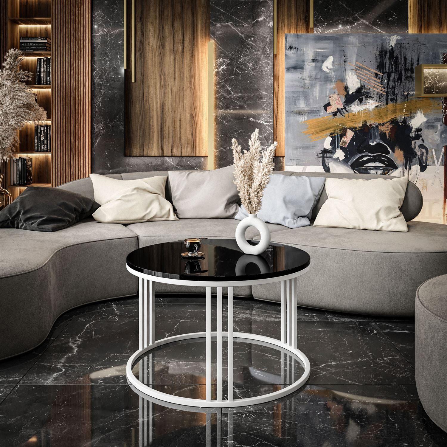 Lookway Couchtisch LORI mit Hochglanz Platte günstig online kaufen