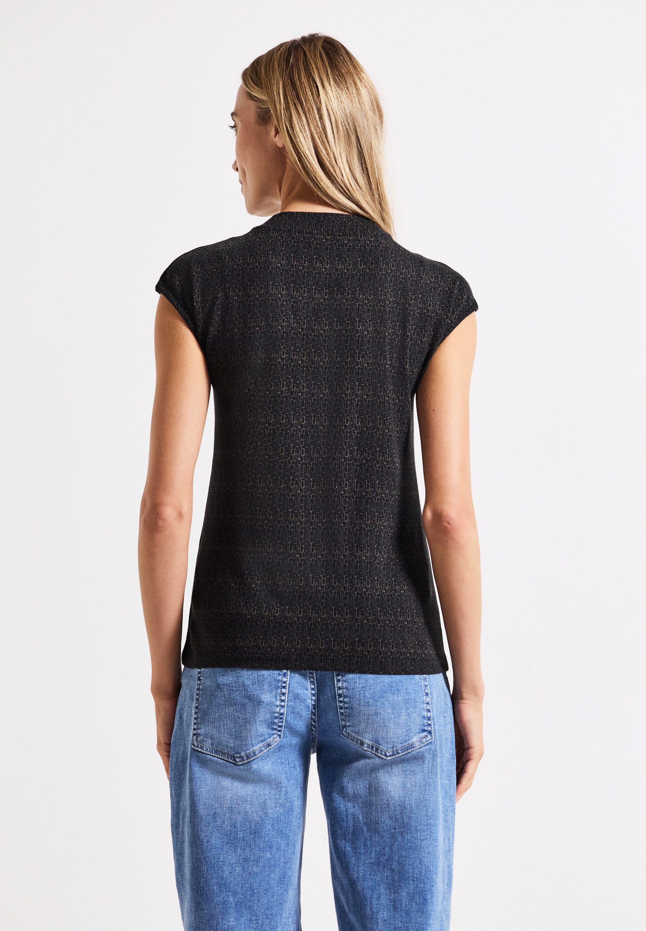 STREET ONE 2-in-1-Top aus elastischem Materialmix günstig online kaufen