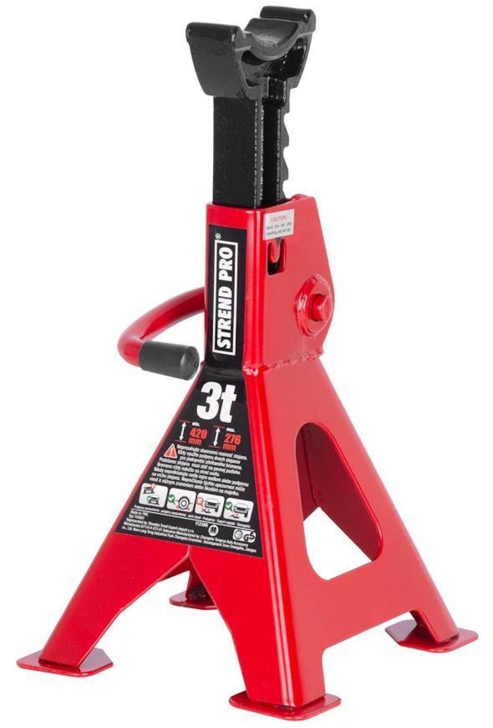 PROREGAL® Hydraulikheber Achsstützen Jack Stand 280-430mm, bis 3 Tonnen