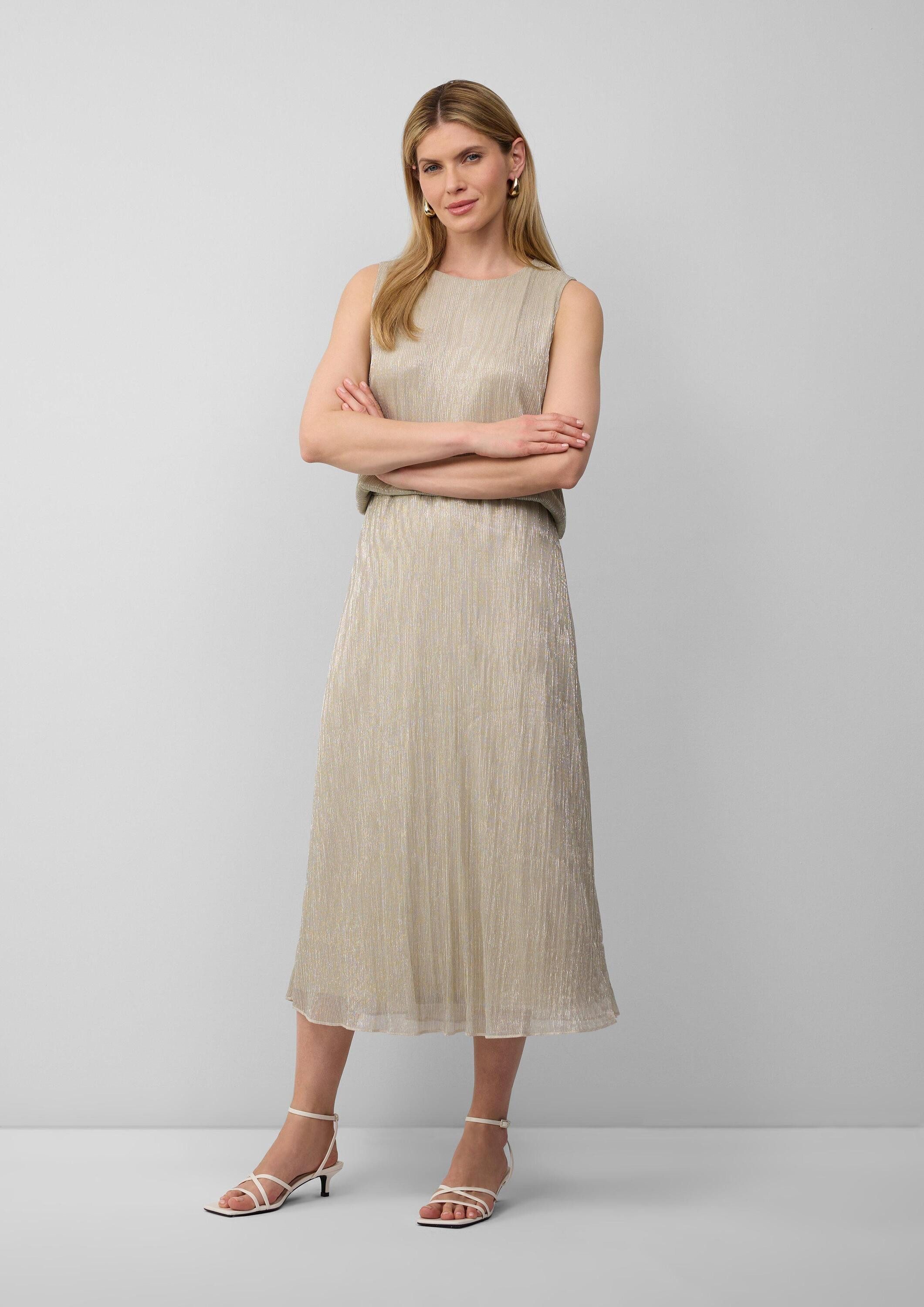 s.Oliver Midirock Rock Plisseerock in Midilänge mit Glitzergarn günstig online kaufen