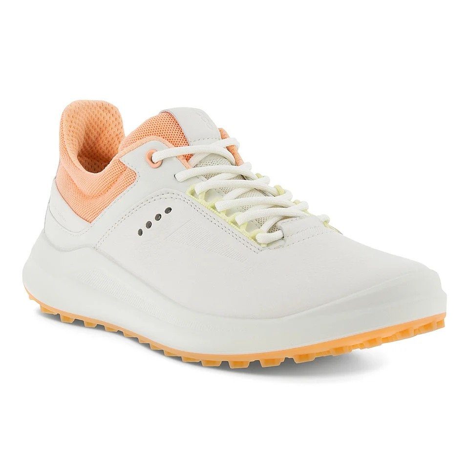 Golf Ecco White/Peach Core Golfschuh Ecco Damen