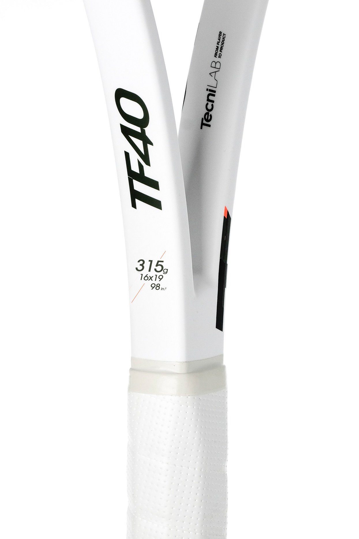 Tecnifibre Tennisschläger TF-40 315 V3 (16x19) 98in/315g/Turnier 2024 weiss/grün - unbesaitet