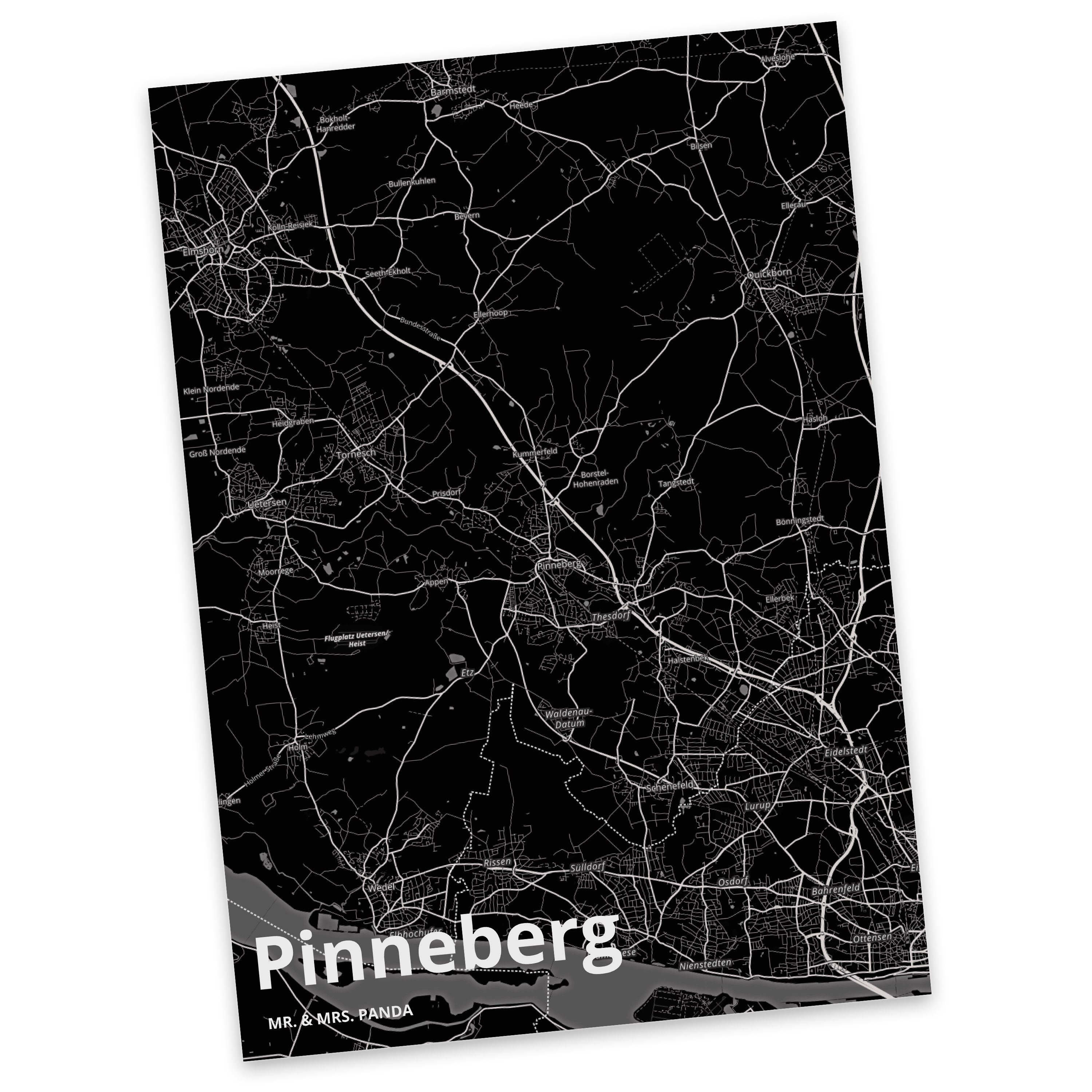 Mr. & Mrs. Panda Postkarte Pinneberg - Geschenk, Einladungskarte, Geschenkkarte, Dorf, Karte, Or | Grußkarten
