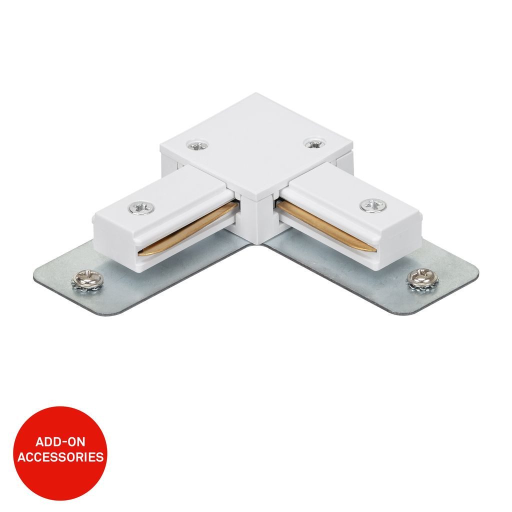 Briloner Leuchten LED Deckenleuchte 8004006, LED fest integriert, Eckverbinder 86 mm Weiß Schienensystem Rail Wohnzimmer Büro Küche