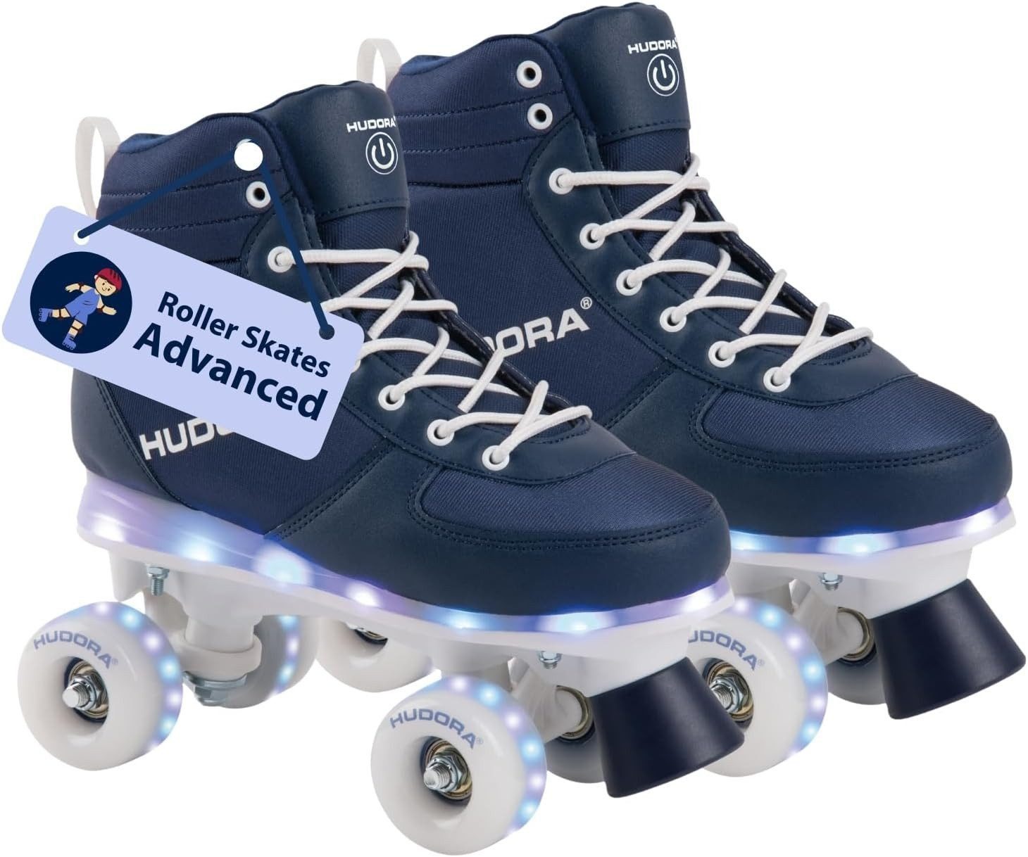 Hudora Rollschuhe Roller Skates Rollschuhe Kinder Rollerskates Rollschuhe Rollen 29/30, (1-St), Inline Skates Freizeit Sport Rollerskates Roller Skates