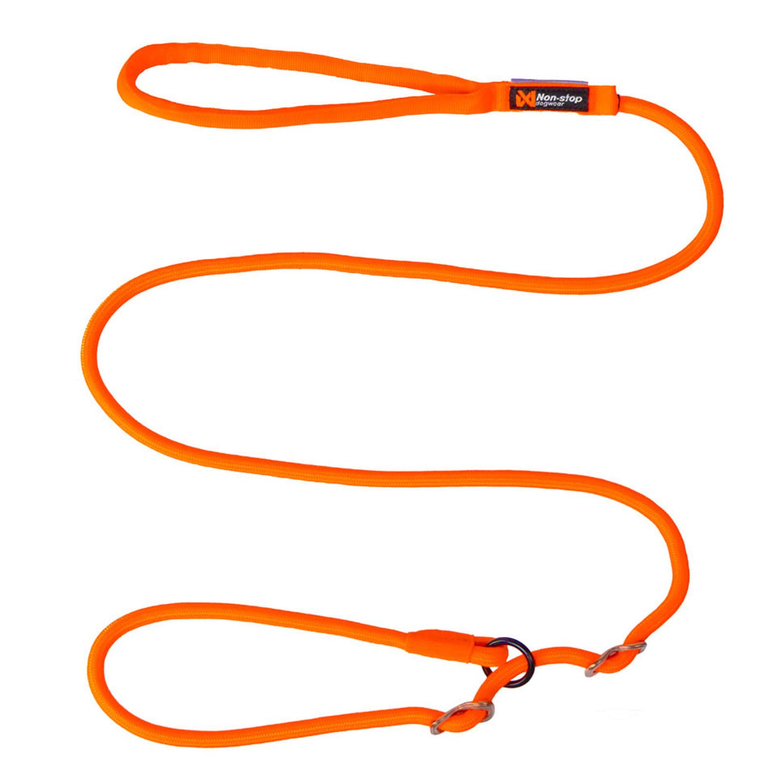Non-stop dogwear Hundeleine Retriever Leash orange, 6 oder 8mm mit zwei Stoppern