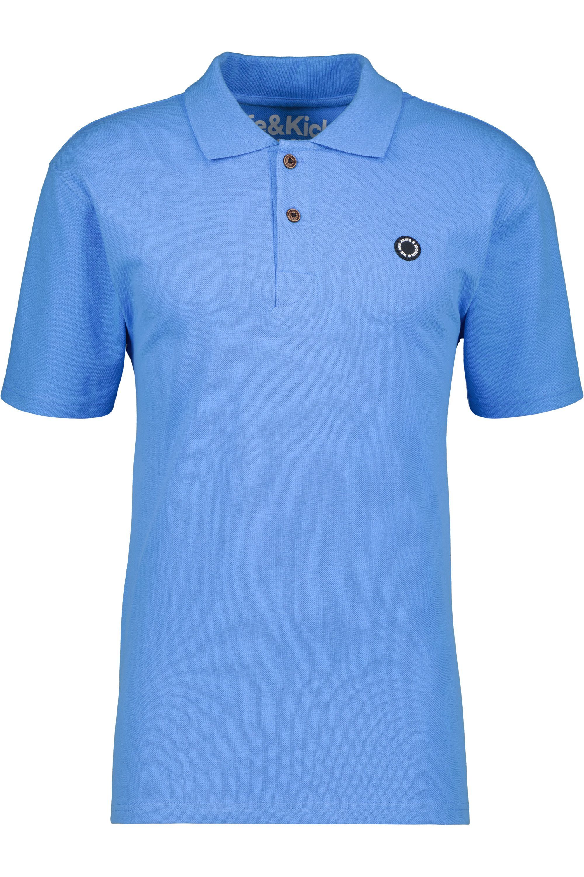 Poloshirt, azure Alife Poloshirt Shirt Polo A Kickin & Herren PaulAK Shirt