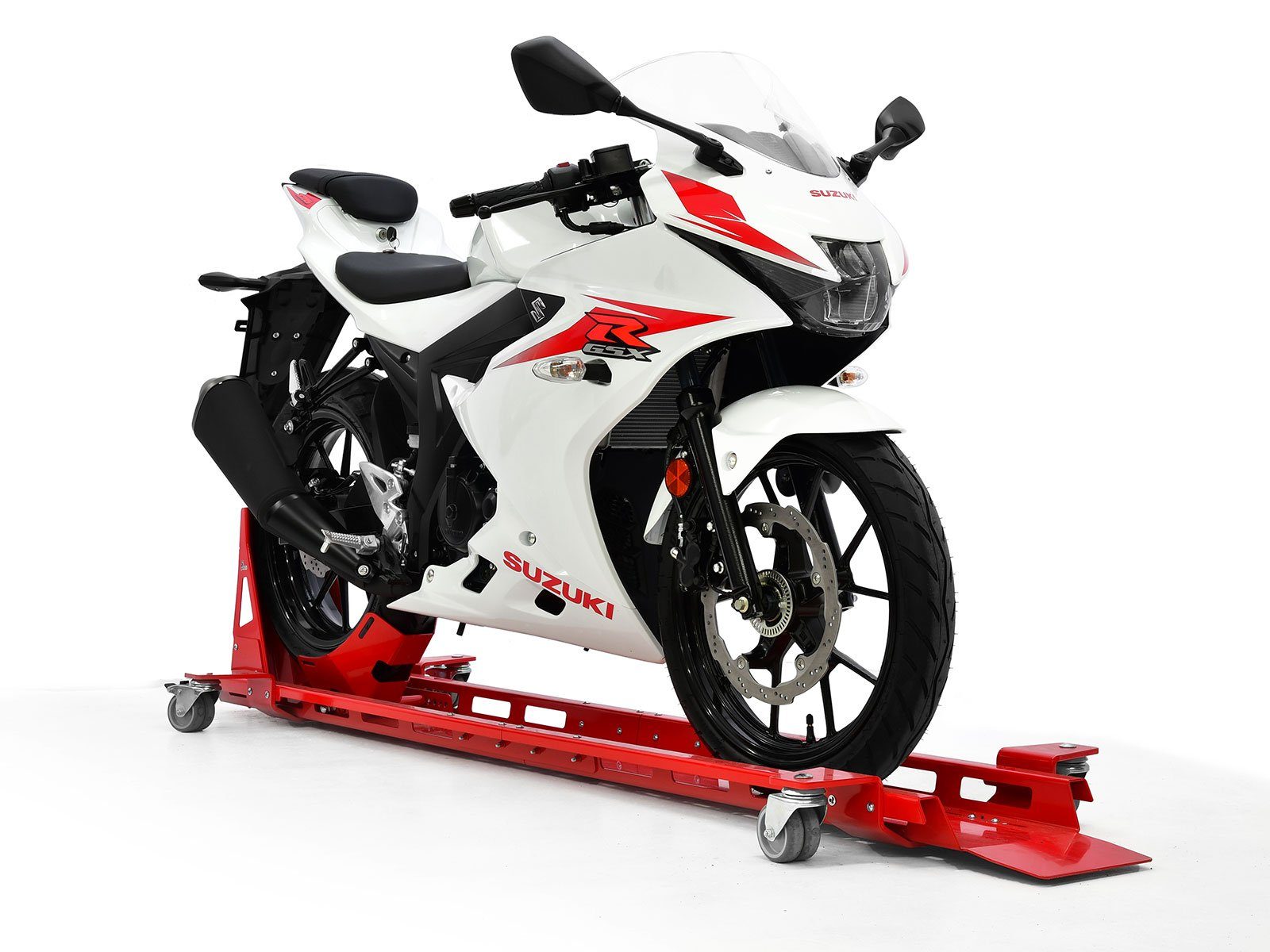 ZIEGER Multitool Rangierschiene inkl. Wippe für Motorrad rot