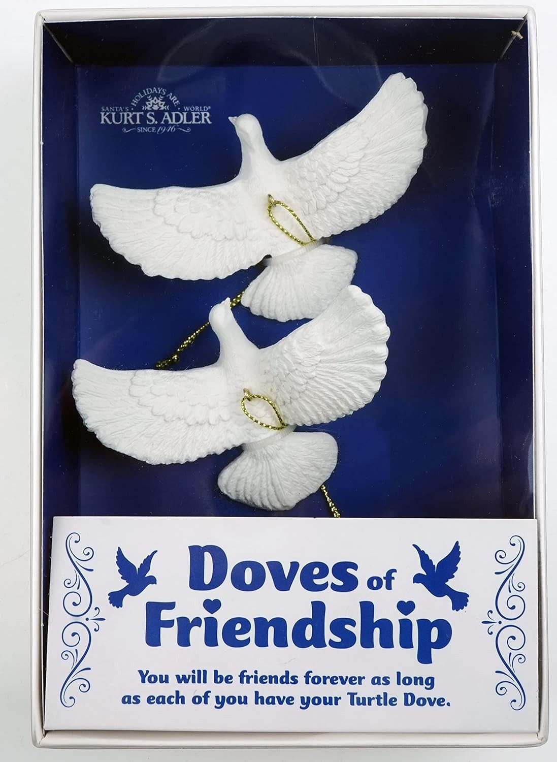 Kurt S. Adler Weihnachtsbaumkugel Turteltauben Kevin allein in New York Doves Friendship von THEHOUSE