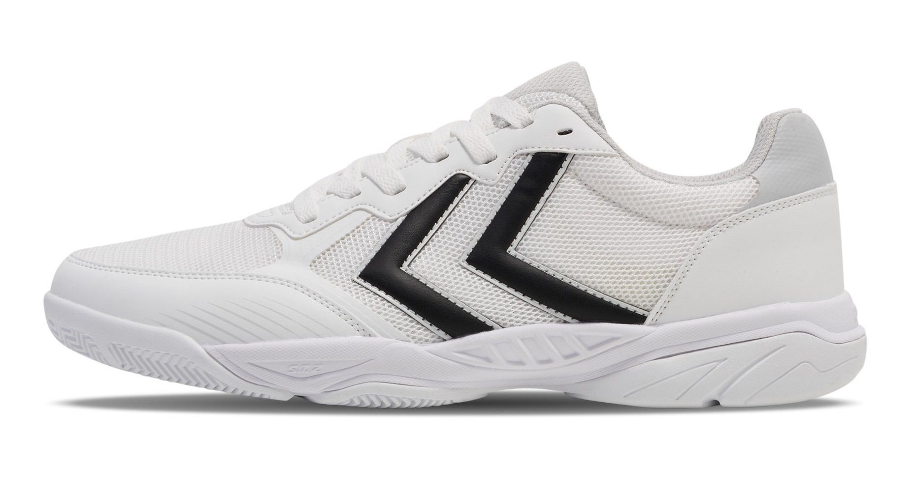 hummel Hallen-Indoorschuhe AEROTEAM III weiss/schwarz Herren Badmintonschuh