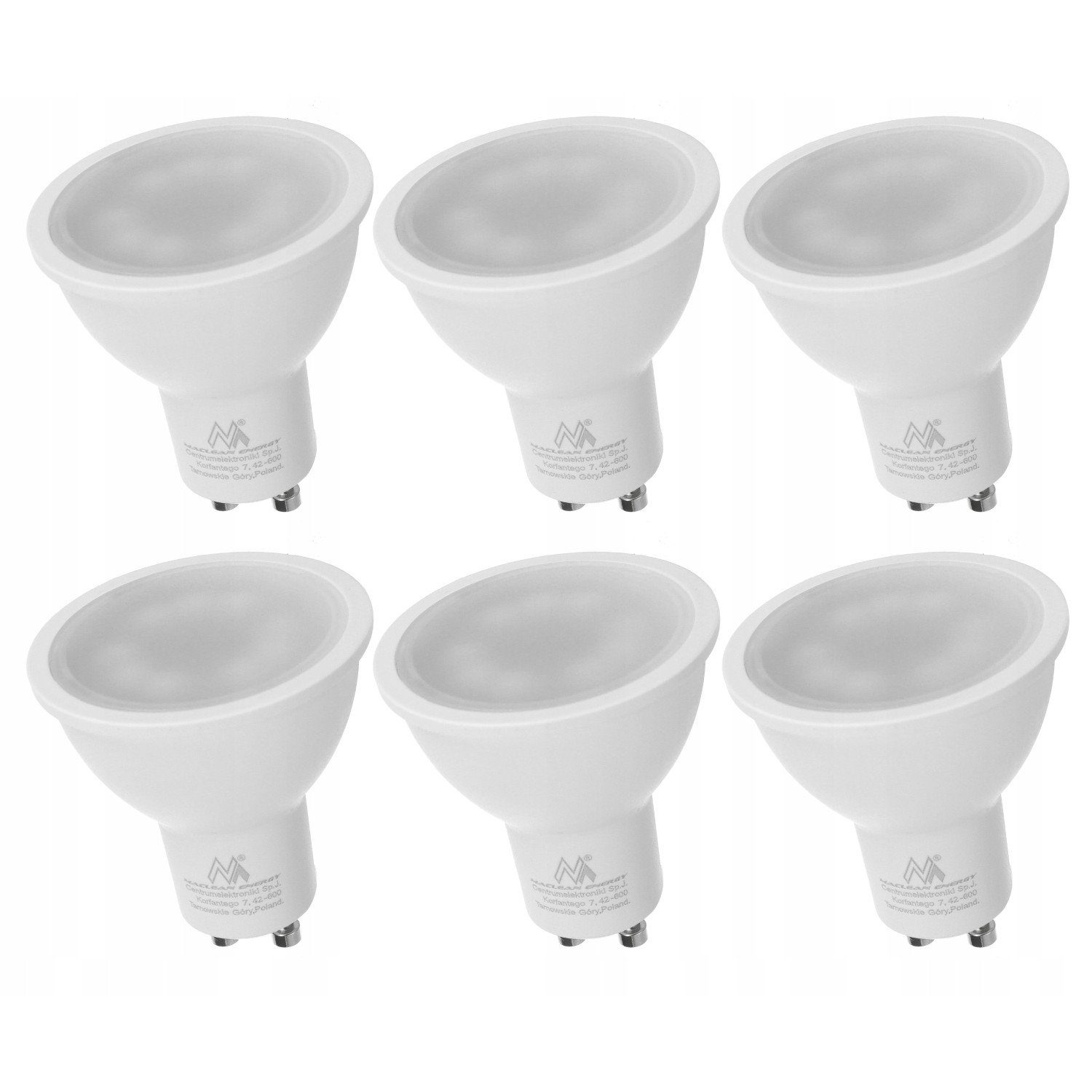 Maclean LED-Leuchtmittel MCE435 NW, GU10, 6 St., Neutralweiß, GU10 LED-Leuchtmittel - 5W Neutralweiß 4000K