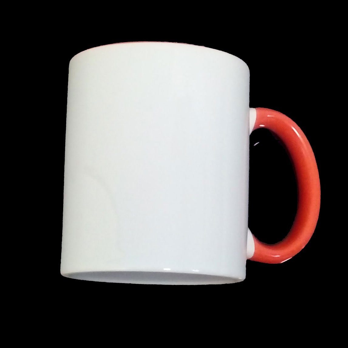 Stück Tasse Tassen - ORANGE Fototasse Airbrush-City Becher HENKEL Sublimation 36 Kaffee WEISS