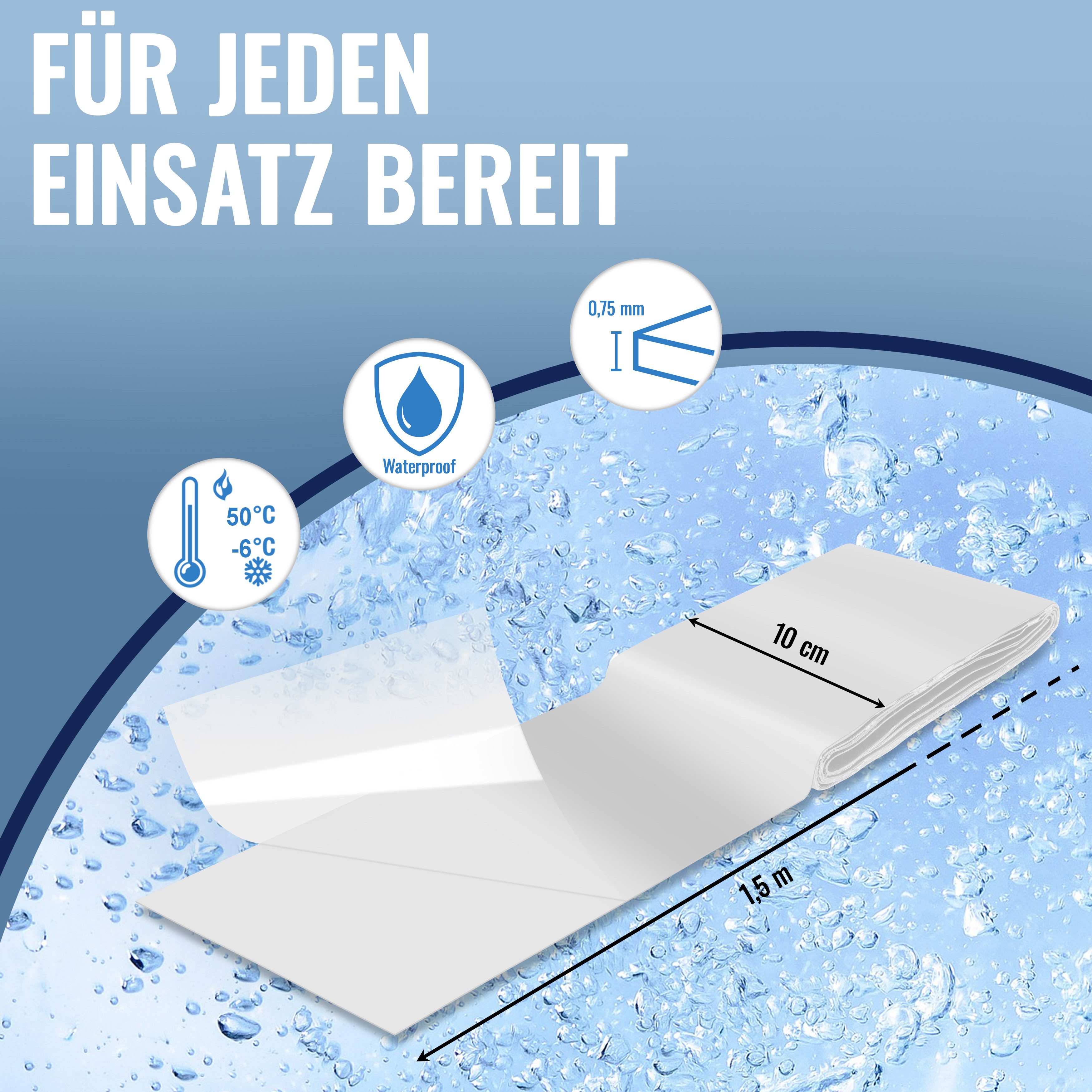 Poppstar Klebeband Dichtungsband ultrastark selbstklebend wasserdicht günstig online kaufen