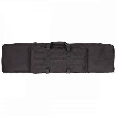 MFH Sporttasche Gewehrtasche, Large, schwarz, für 2 Waffen, abnehmbare und verstellbare Schulter- und Brustgurte