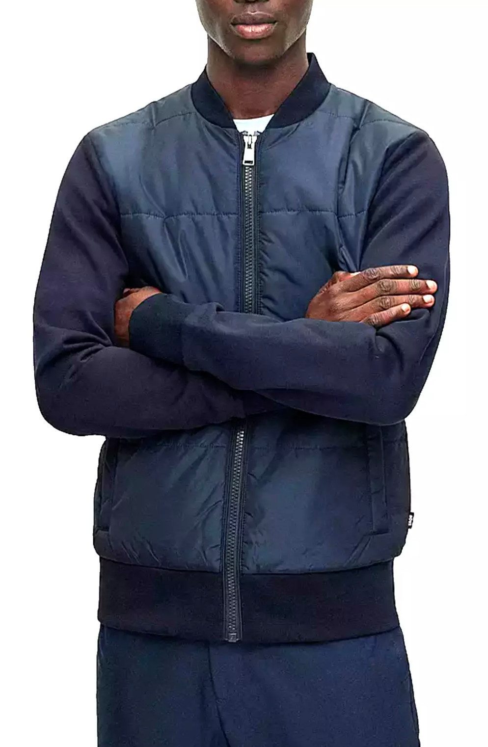 BOSS Hybridjacke Skiles 38 Bomber Blouson Ein vielseitiges Strickteil aus der BOSS BLACK Line