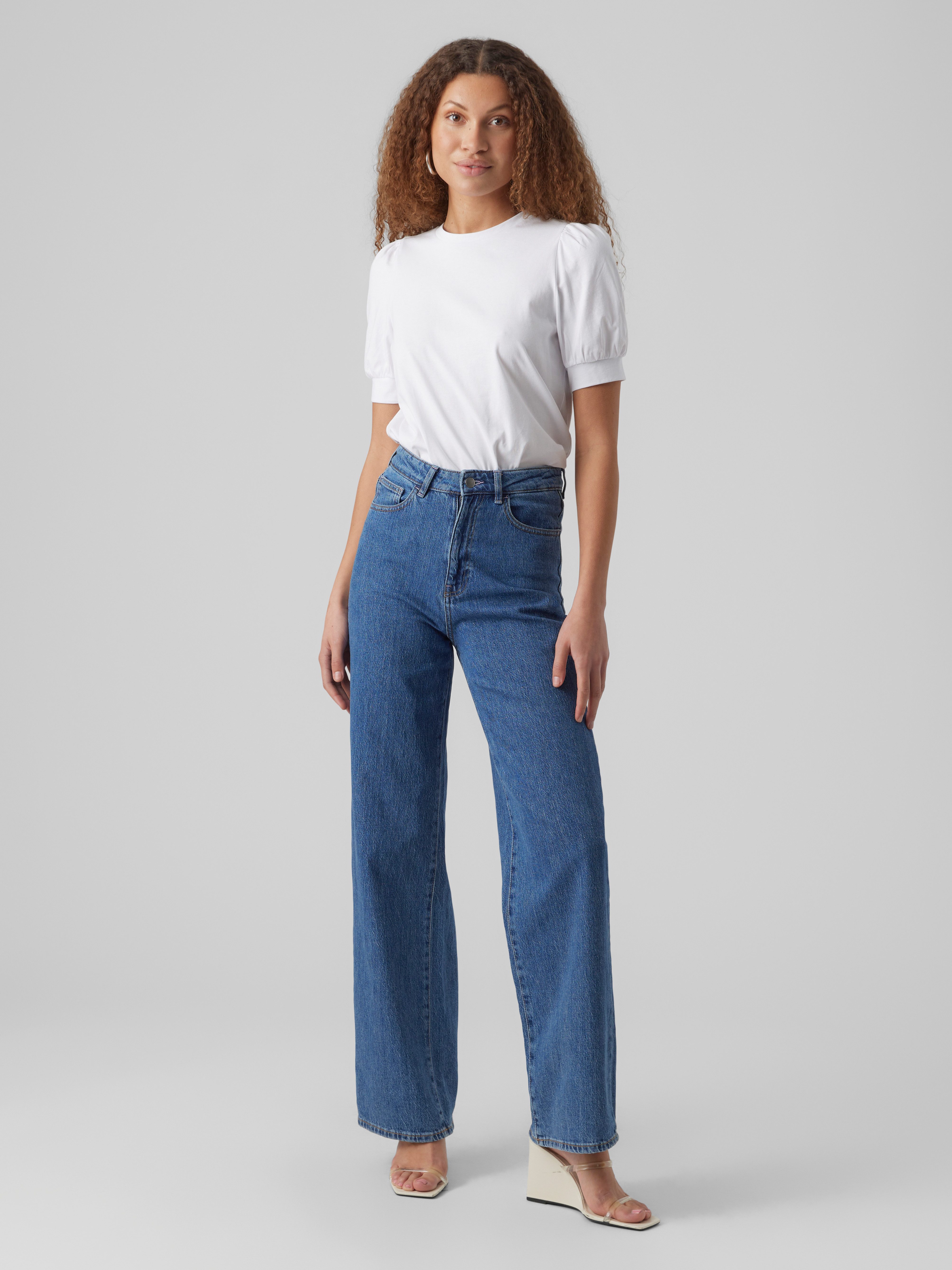 Vero Moda T-Shirt VMKERRY 2/4 O-NECK TOP VMA JRS NOOS mit Rundhalsausschnitt