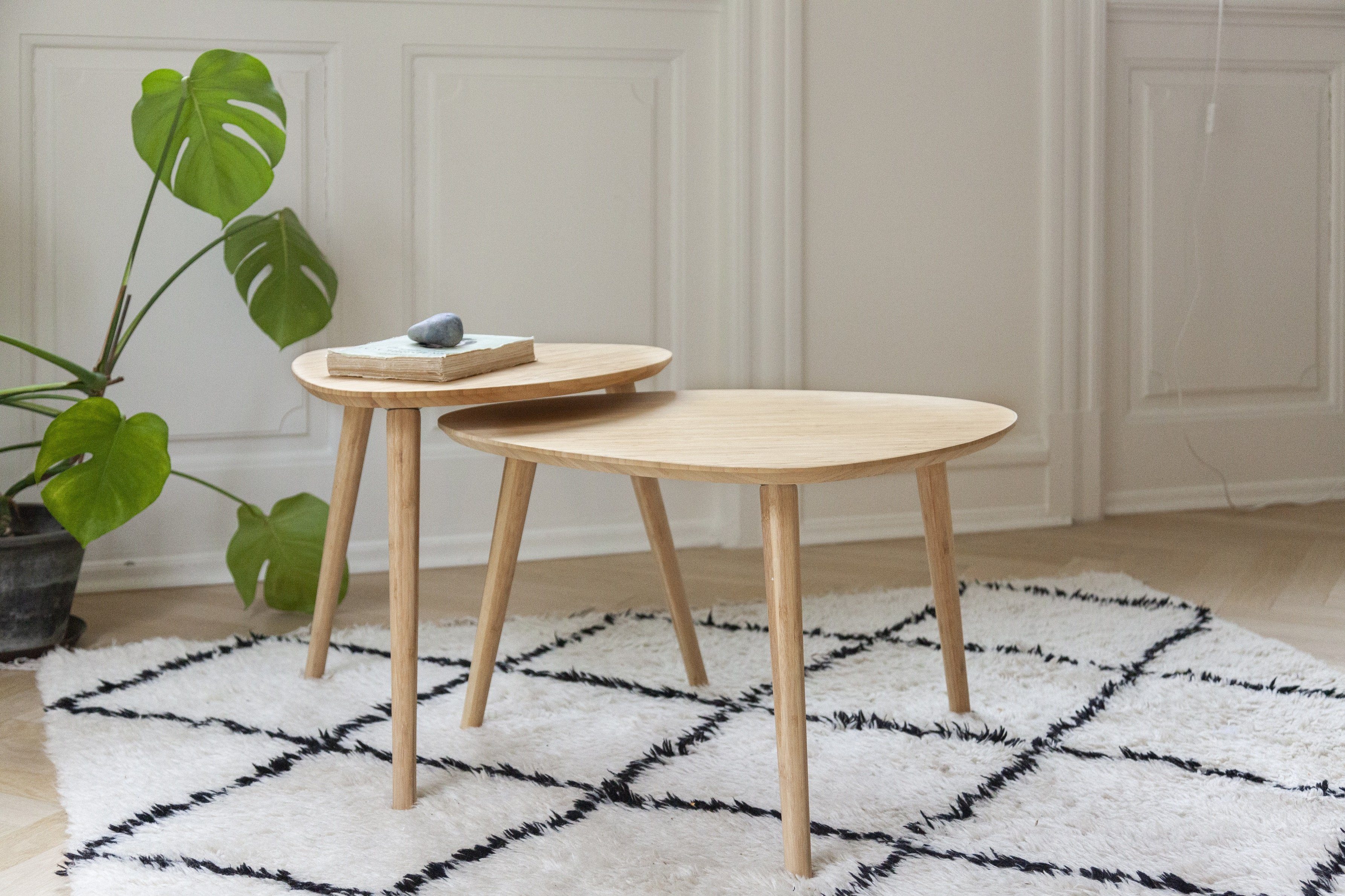 Couchtisch skandinavisches Design Sustainable, bambus neutral Noble, Cinas