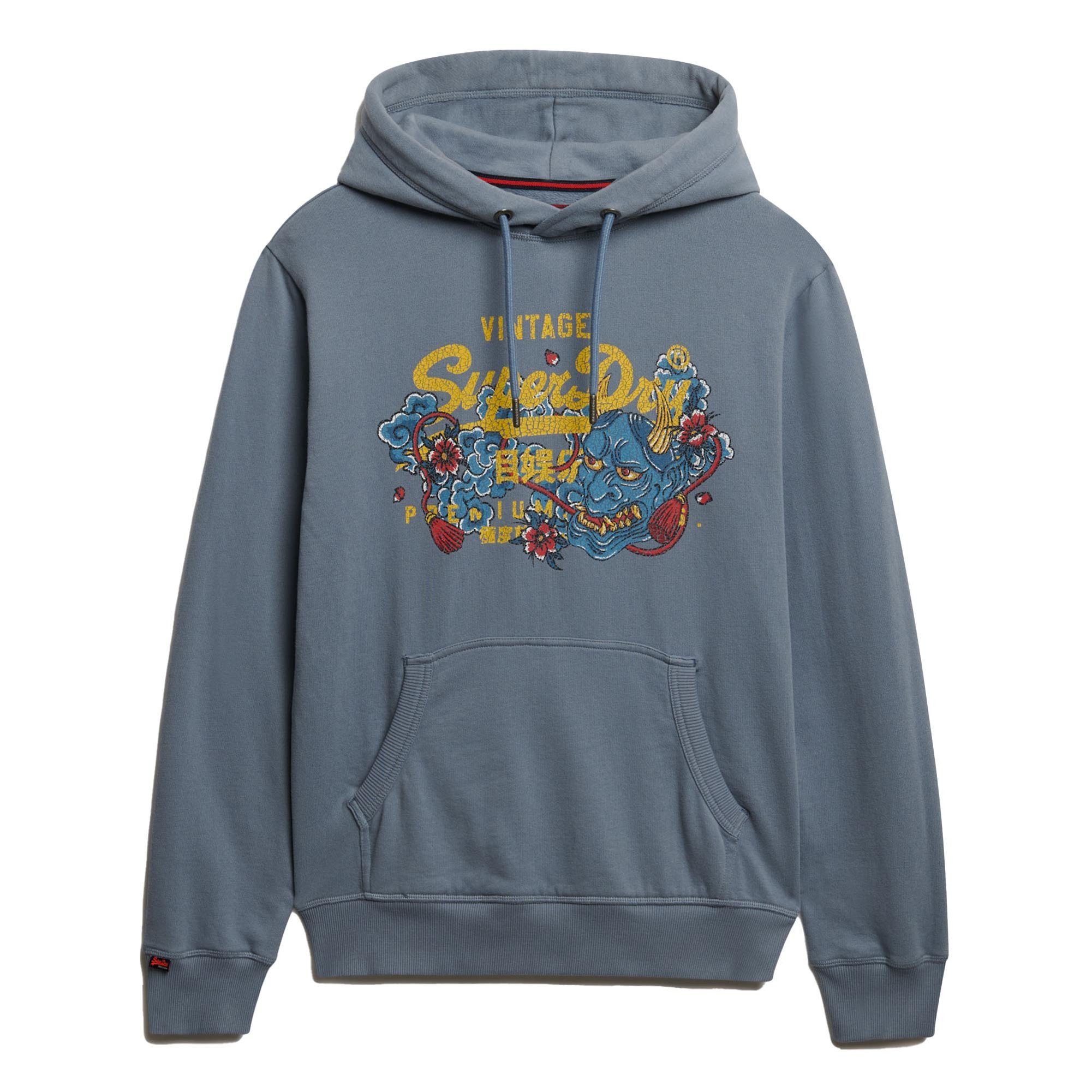 Superdry Sweatshirt Herren Sweatshirt Baumwolle VI Tokyo Relaxed Hood günstig online kaufen