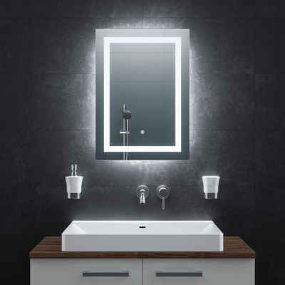 Bringer Badspiegel BRS102, Badezimmerspiegel mit Anti-Beschlag und Speicherfunktion