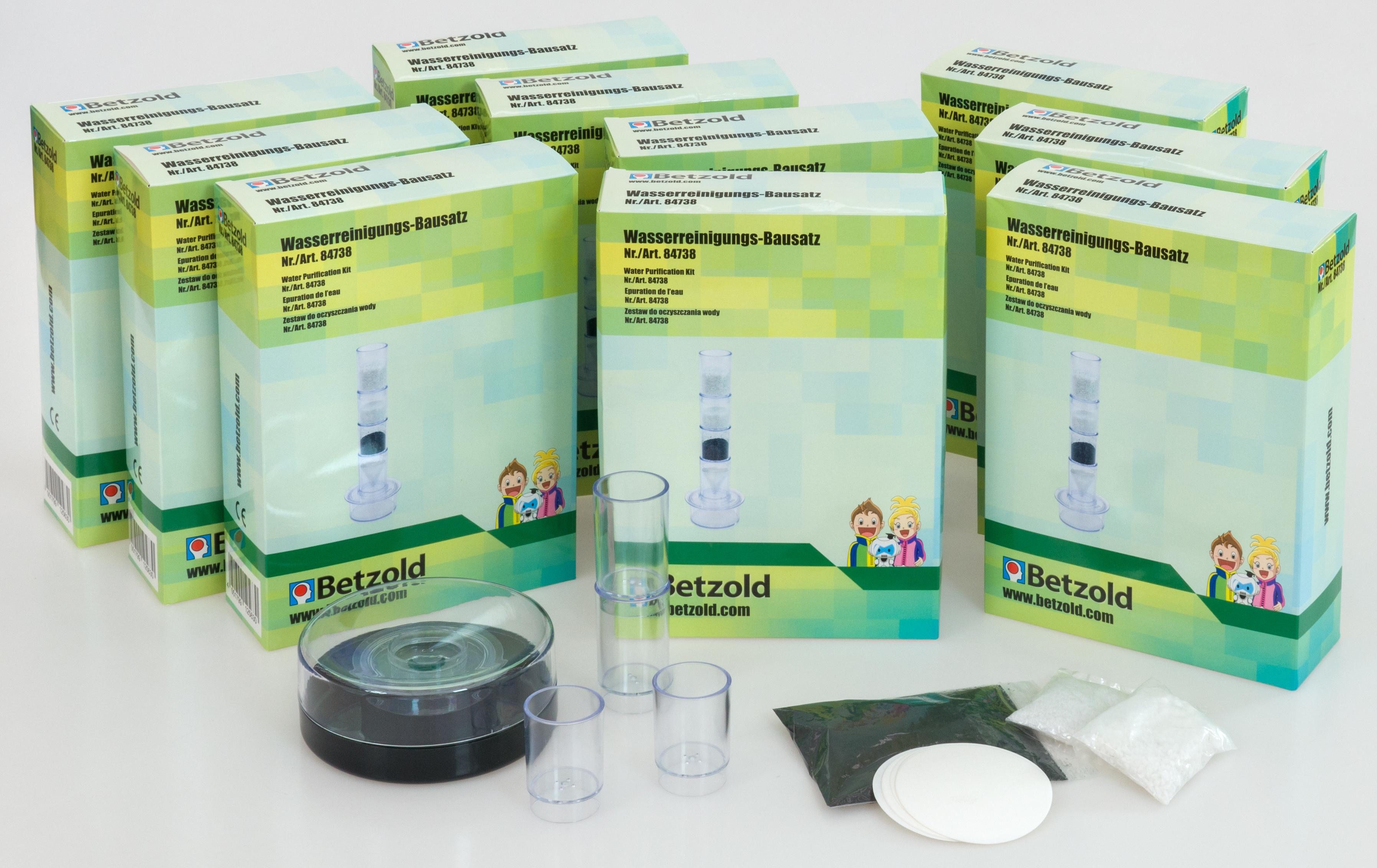 Betzold Experimentierkasten Wasserfilter-Set in Transportbox