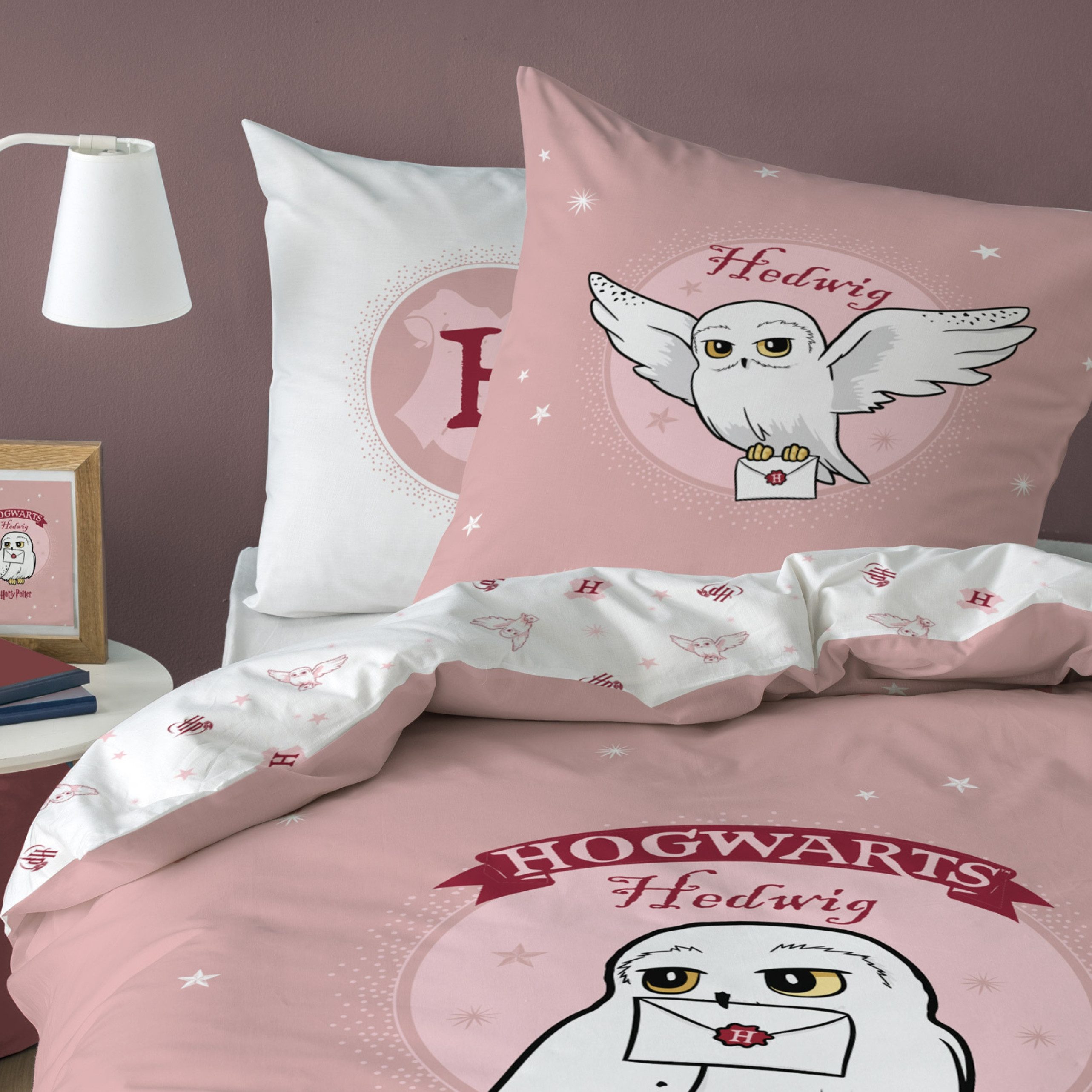 MTOnlinehandel Bettwäsche Harry Potter "Fly Hedwig" Renforcé in 135x200 + 8 günstig online kaufen