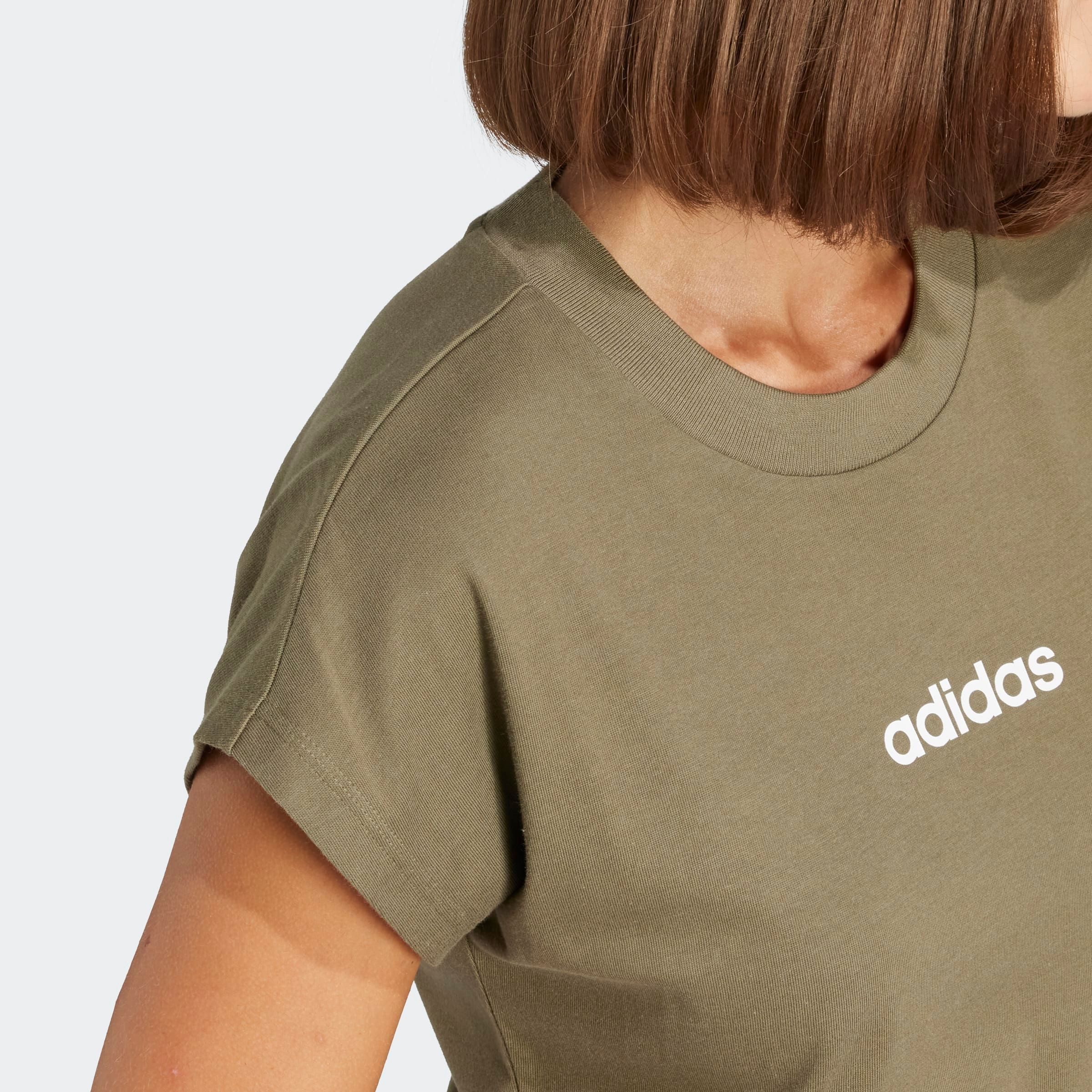adidas Sportswear T-Shirt ESSENTIALS LINEAR COTTON sportlicher Stil, Kurzarm, ohne Verschluss, aus Baumwolle – Bild 5 von 5