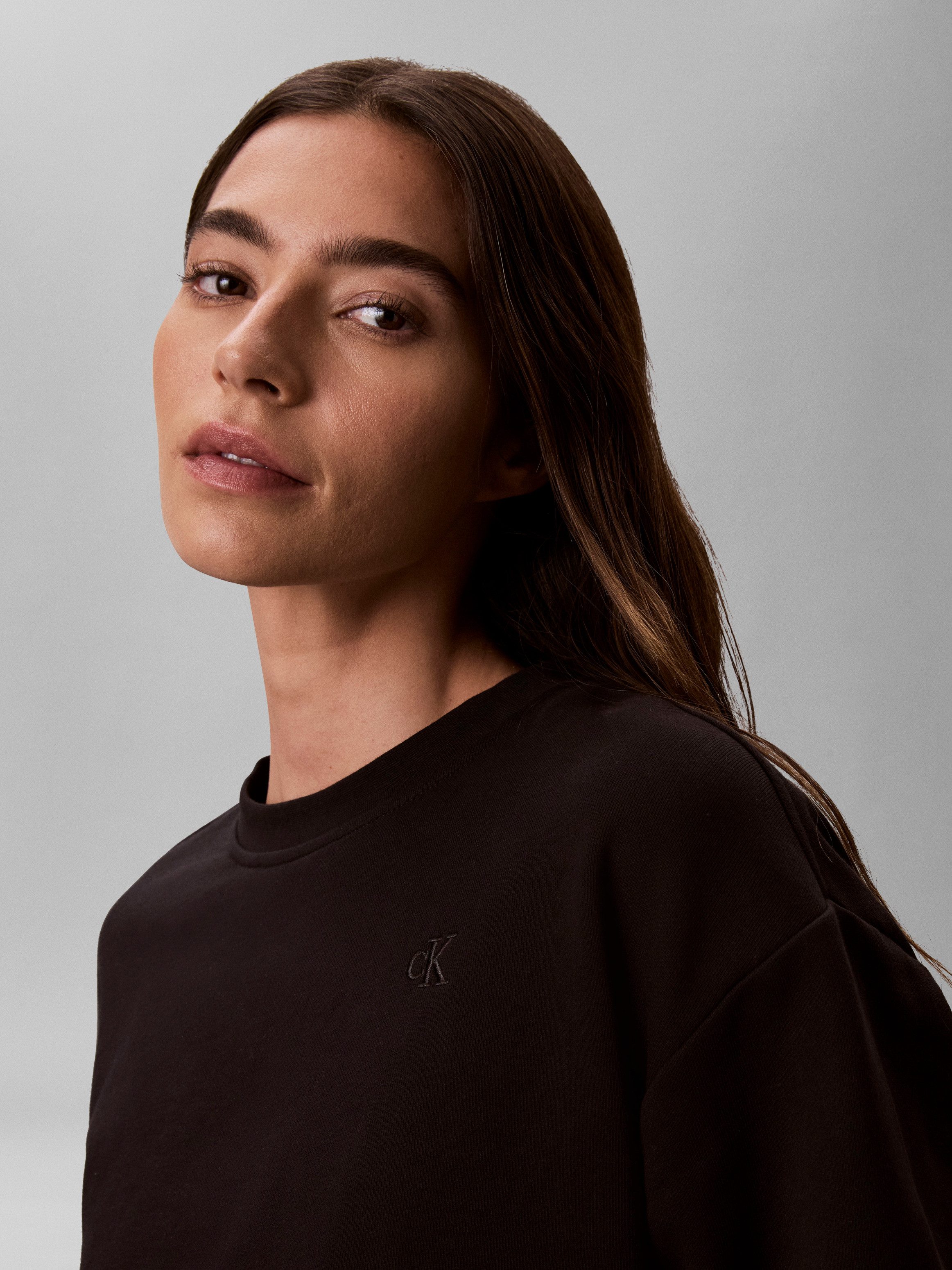 Calvin Klein Jeans Sweatshirt RELAXED MONOGRAM FRENCH TERRY Relaxed fit mit Rundhalsausschnitt