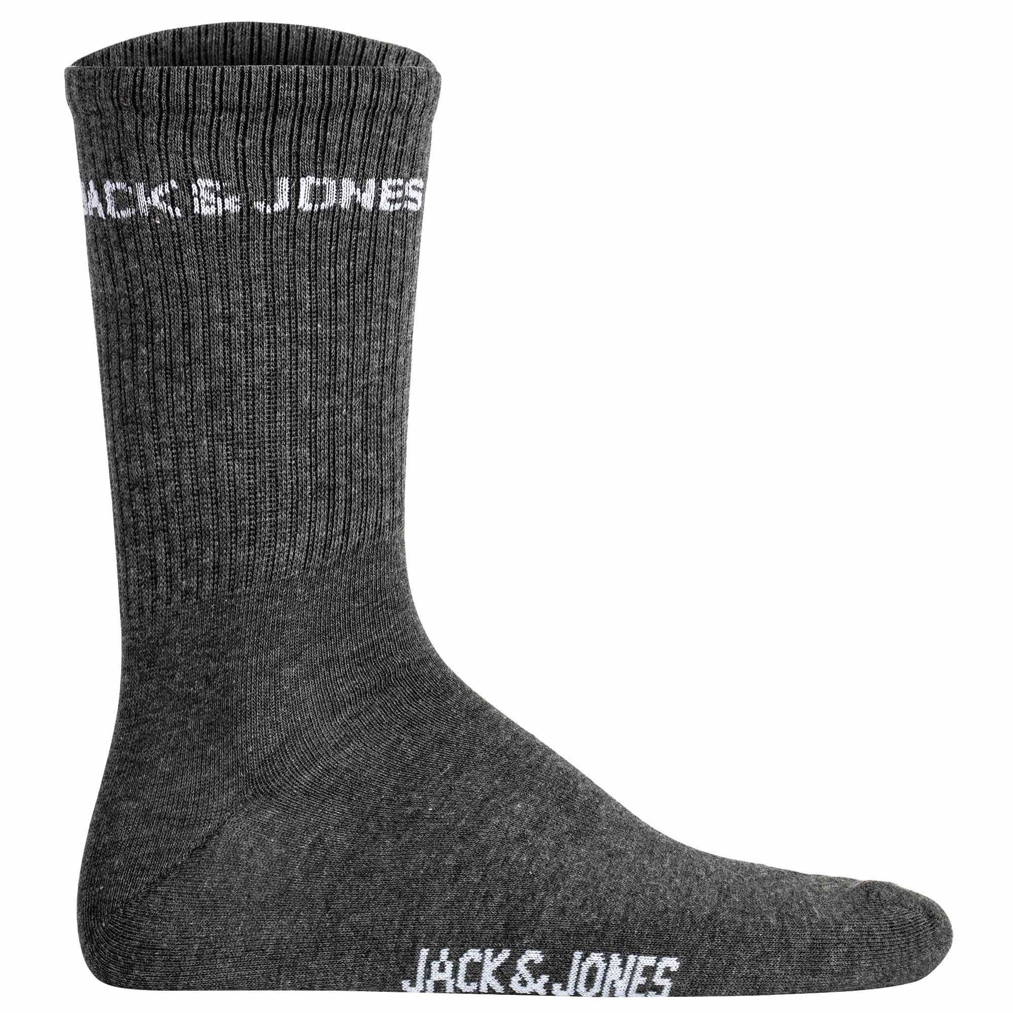 Jack & Jones Sportsocken Herren Socken 12er Pack Baumwolle JACLOGO 12 PACK (Packung, 12er Pack)