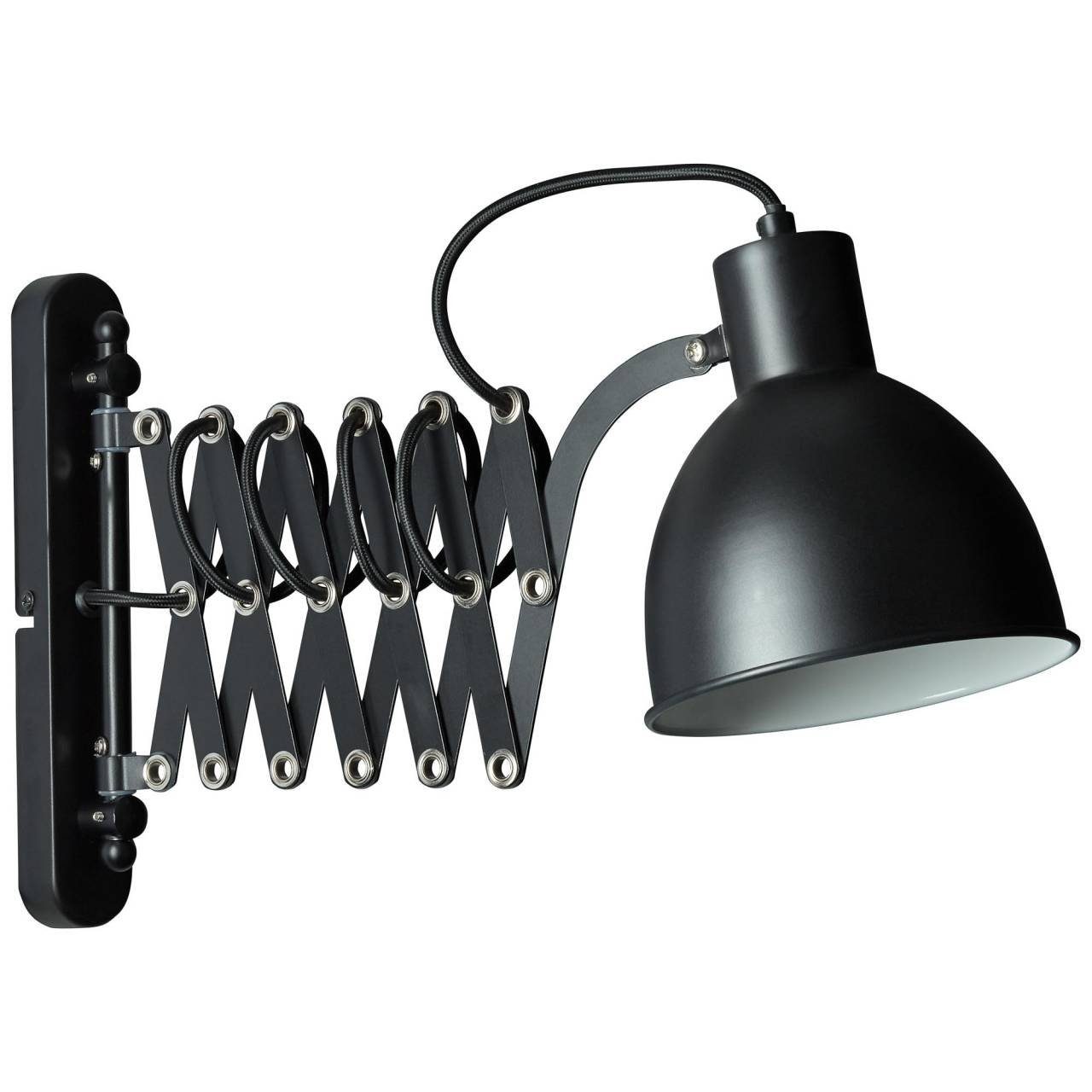 40W, Brilliant Wandleuchte matt geeignet D45, Lampe Wandleuchte Sandra Sandra 2, 2 schwarz 1x E14, f