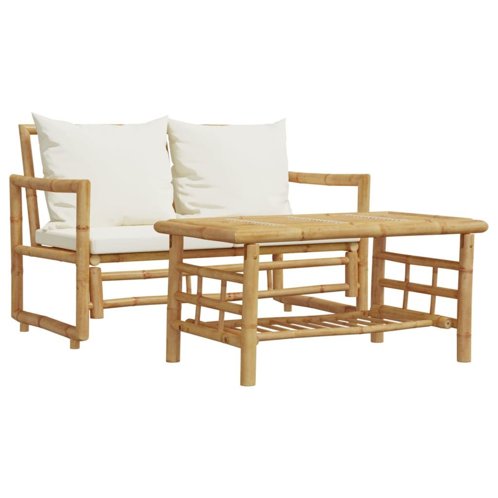 vidaXL Gartenlounge-Set 2-tlg. Garten-Sofagarnitur mit Kissen günstig online kaufen