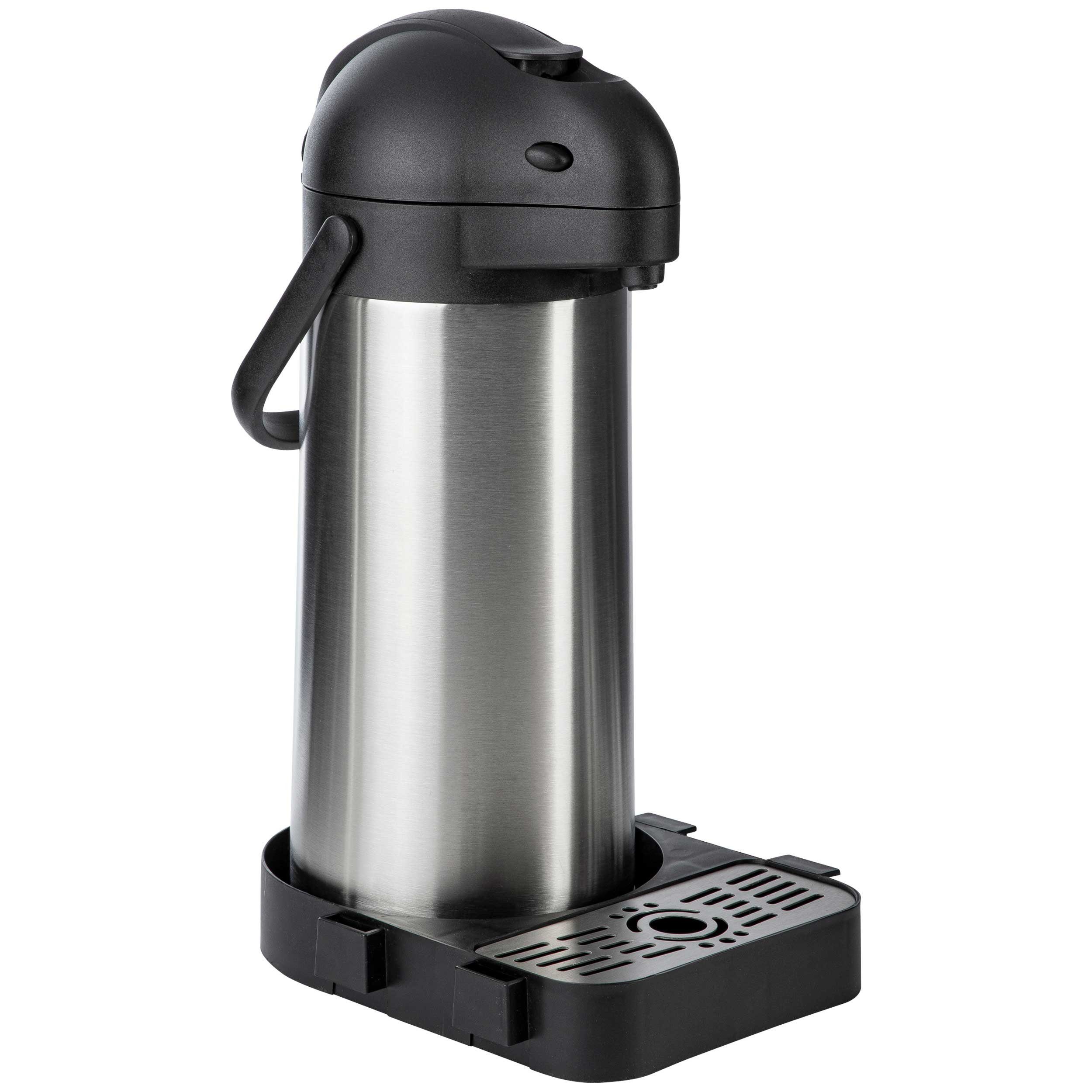 ONVAYA Pump-Isolierkanne Airpot Pumpkanne, Isolierkanne, Thermoskanne, Edelstahl, 1.9L, 3L, 5L, 3 l