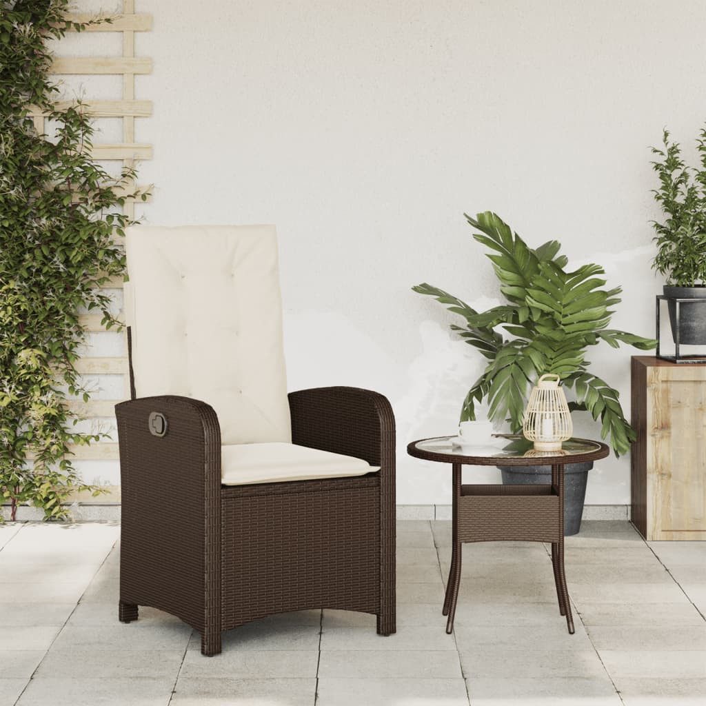 vidaXL Gartenstuhl Gartensessel Verstellbar mit Kissen günstig online kaufen