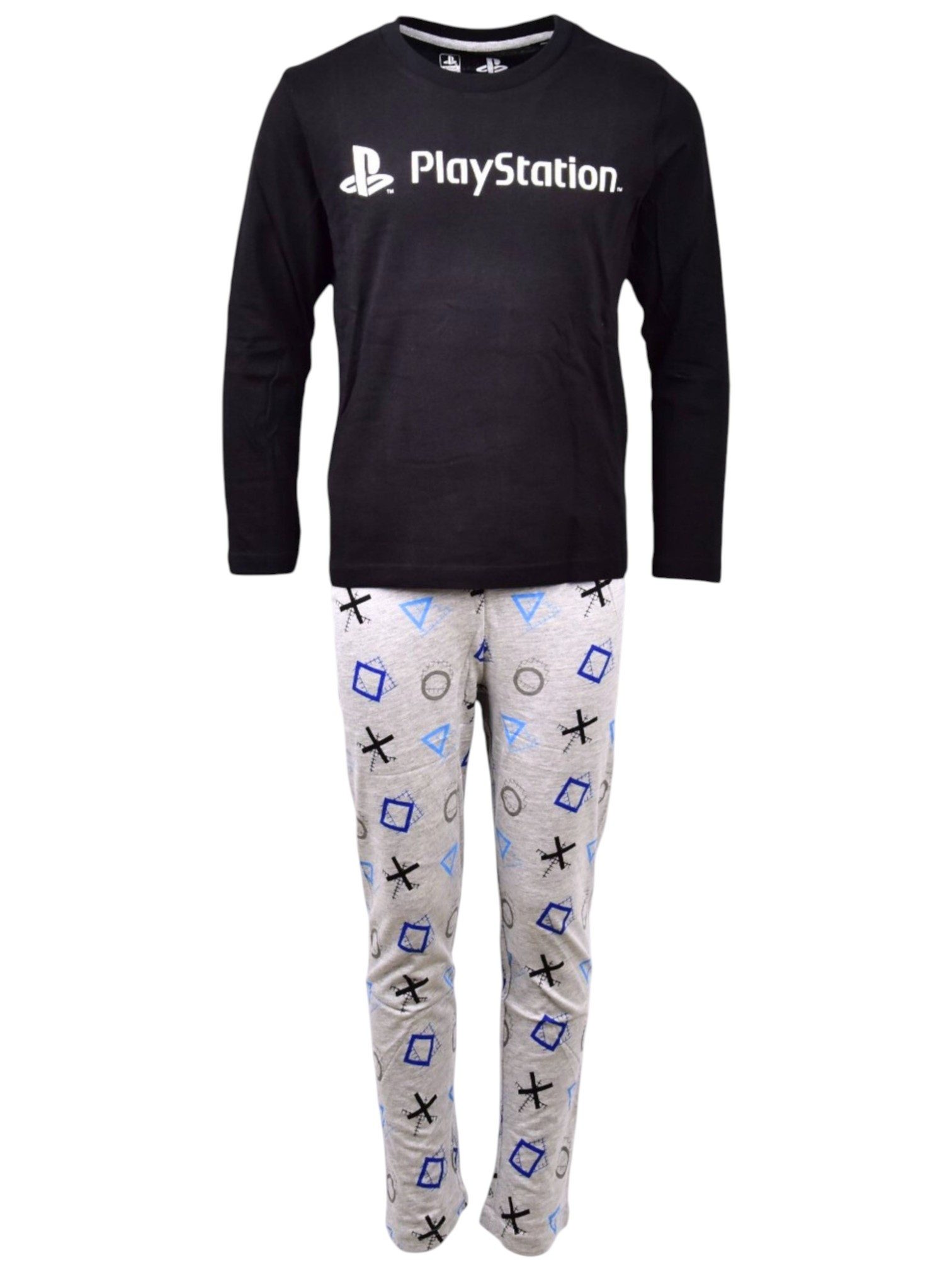 Playstation Schlafanzug (2 tlg) Kinder Pyjama langarm Gr. 116 - 152 cm