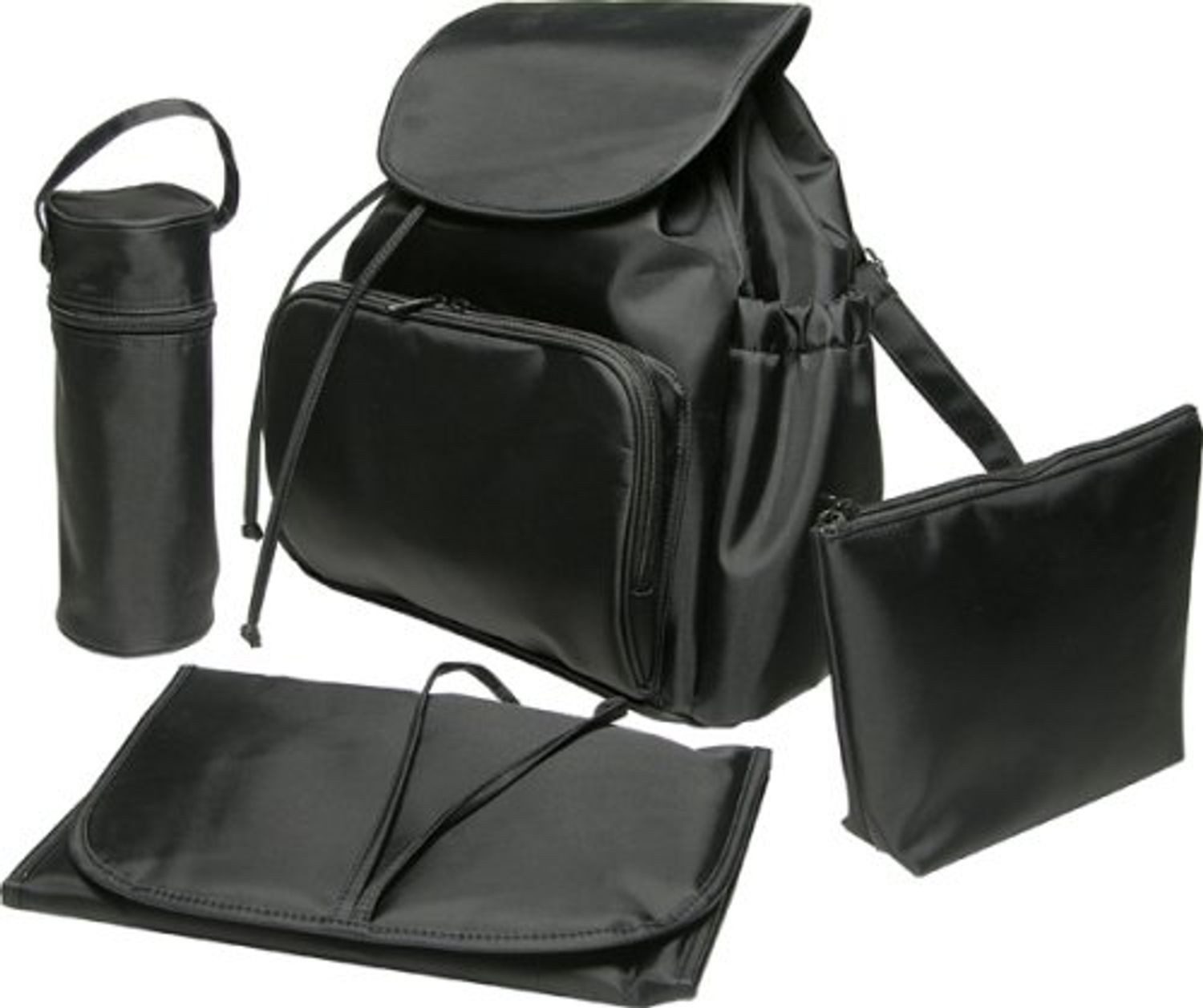 Wickeltasche schwarz