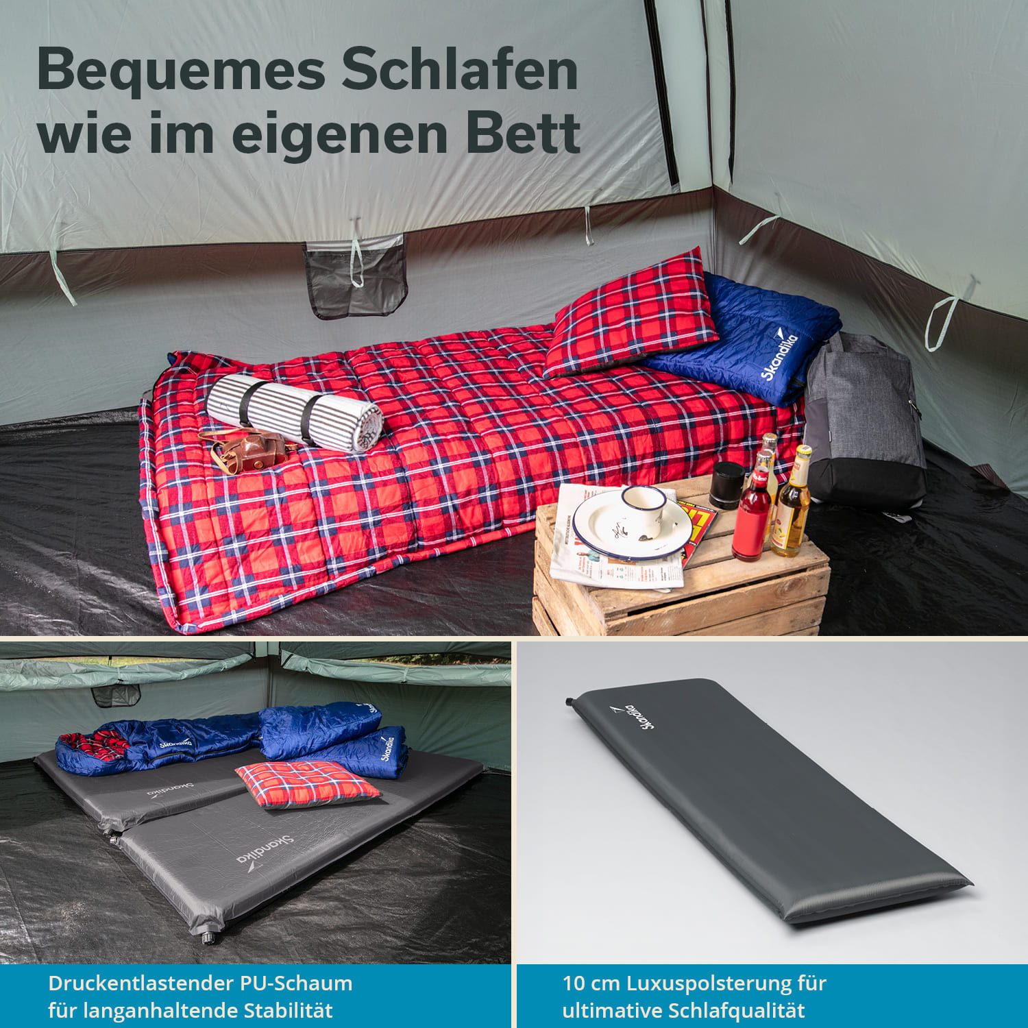 Skandika Isomatte Easy Single, selbstaufblasend, bis günstig online kaufen