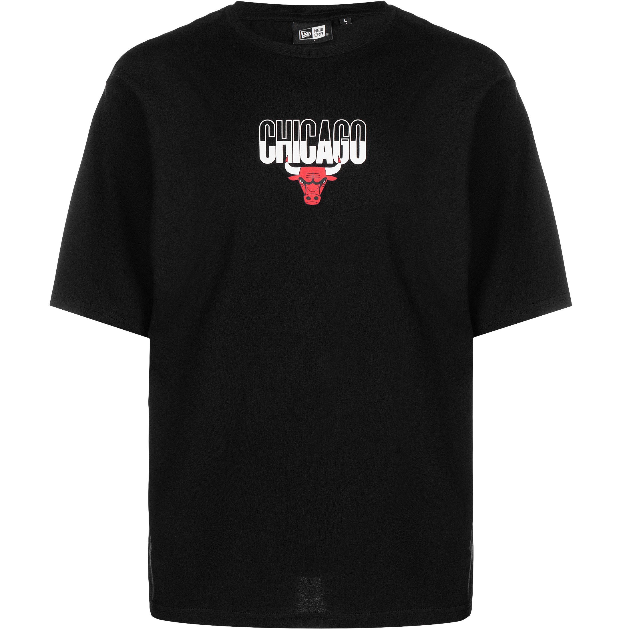 Herren Bulls Graphic New Chicago City Trainingsshirt Era T-Shirt NBA