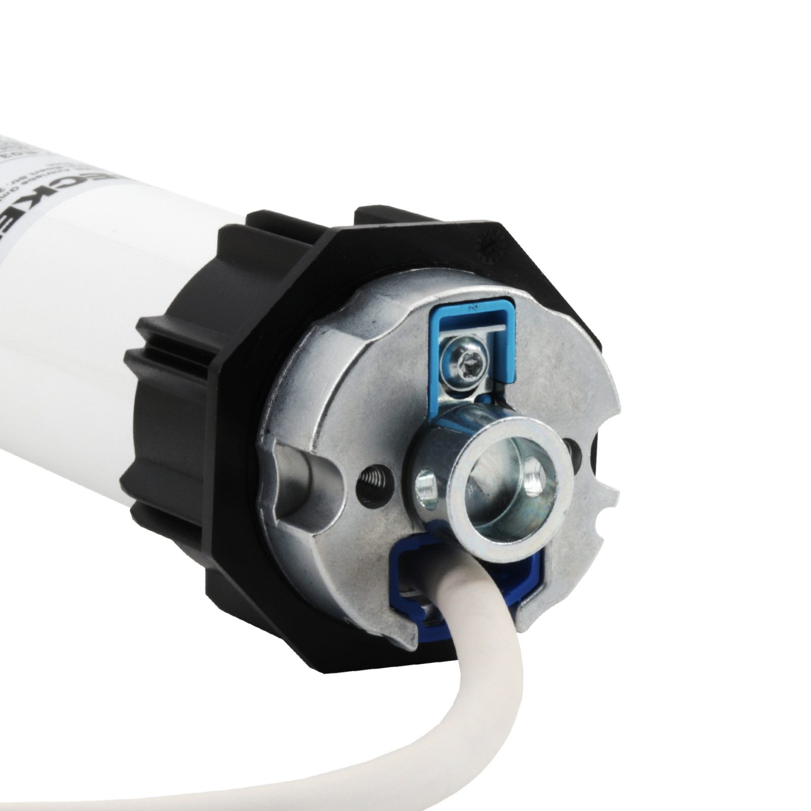 Becker-Antriebe GmbH Rollladenmotor R8-17-E03 mit Adapter SW 60 und Rundzapfen