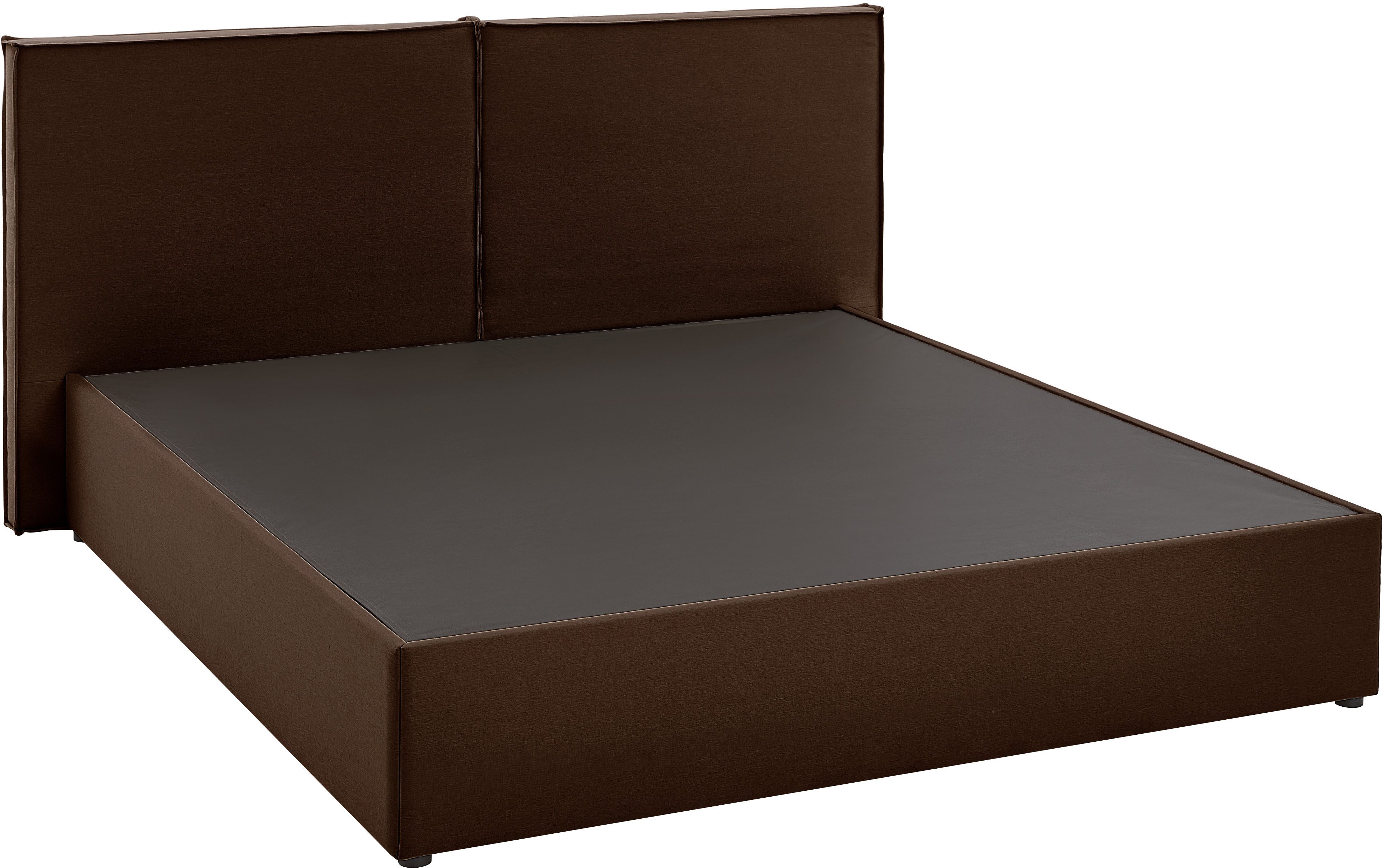 ATLANTIC home collection Boxbett NIKITA, bodentiefes Bett, wahlweise mit Matratze und Topper