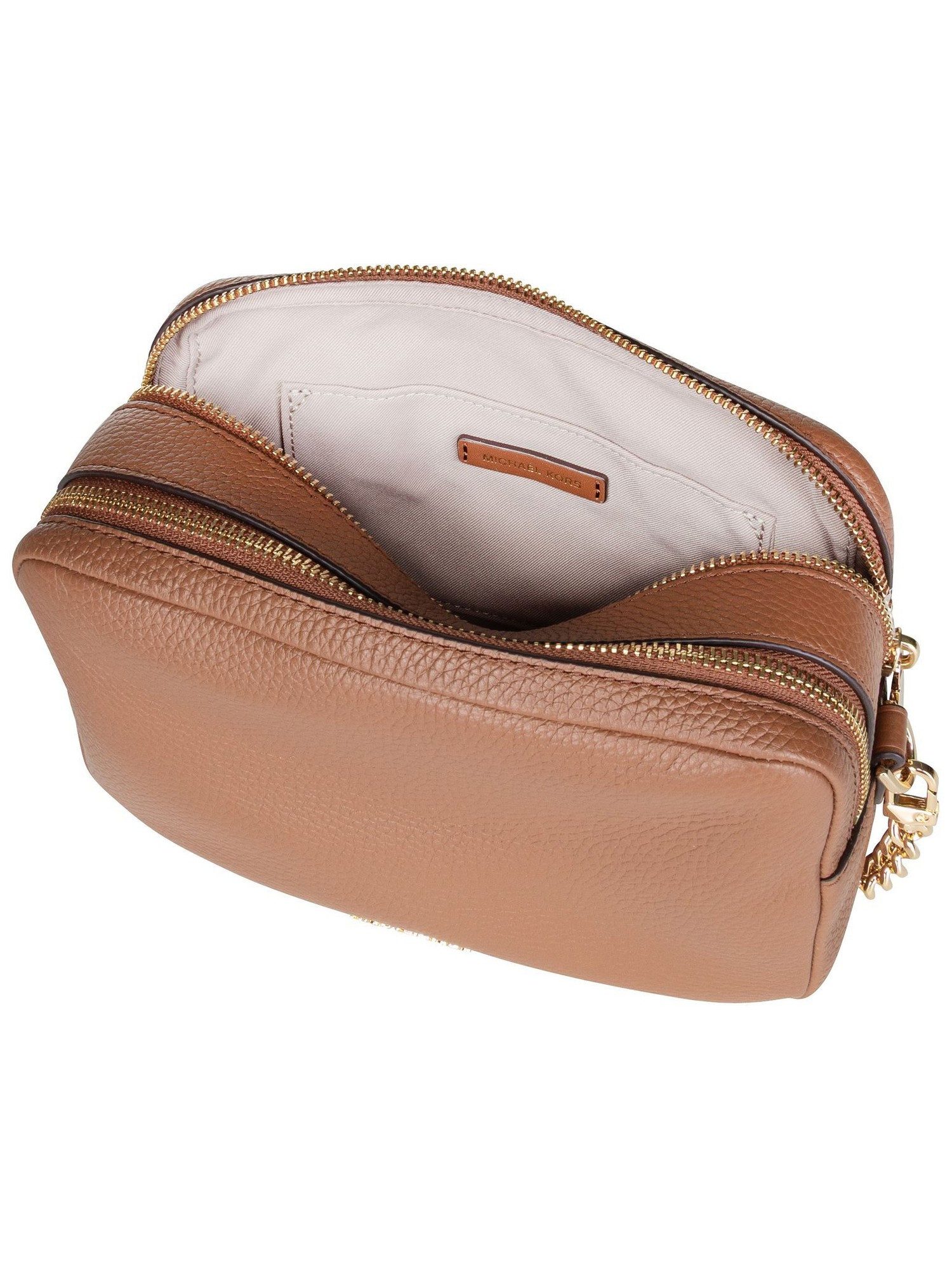 MICHAEL KORS Rucksack Bryant Medium Double Zip Chain Camera Pebble