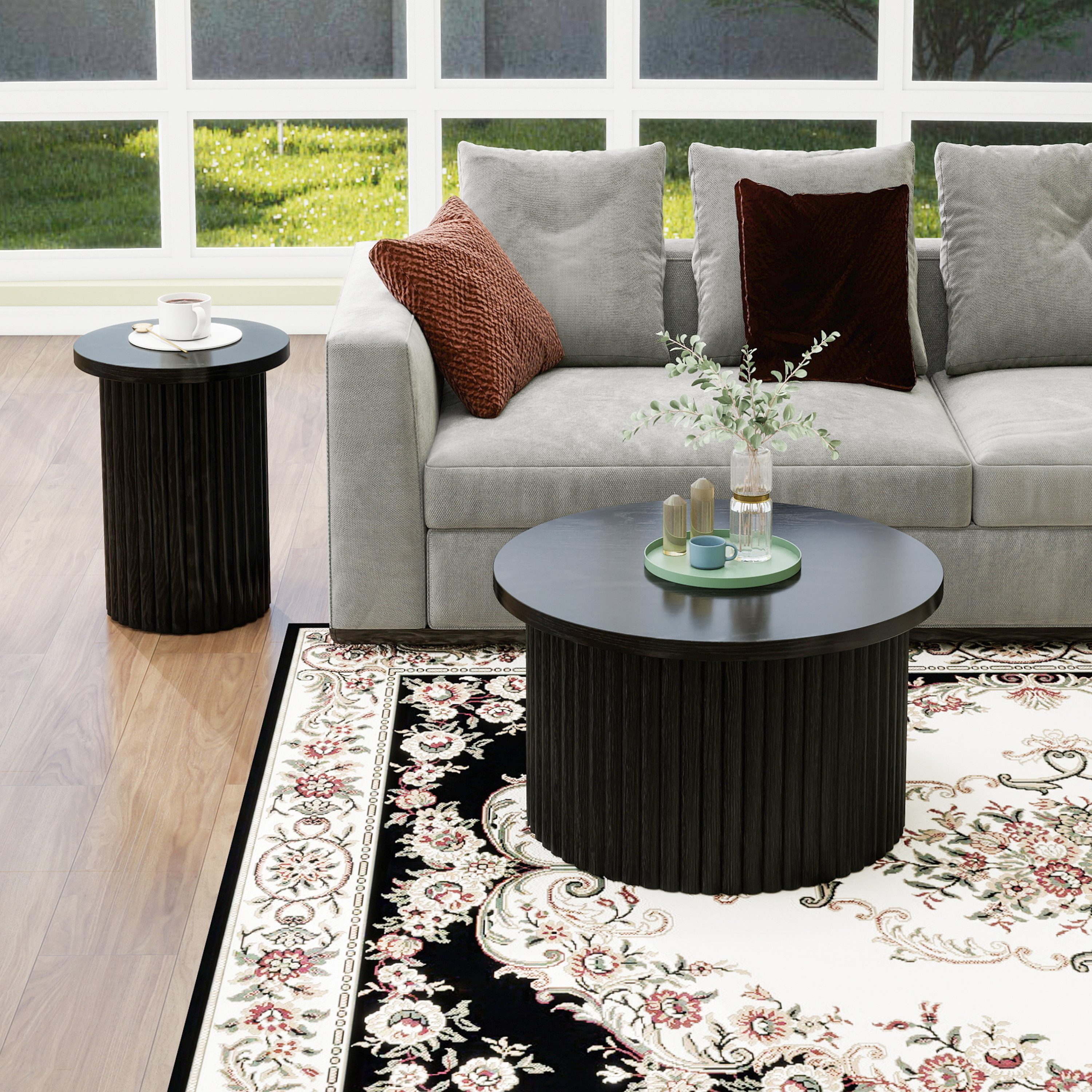 HAUSS SPOLE Couchtisch Rund 2er-Set Wohnzimmertisch günstig online kaufen