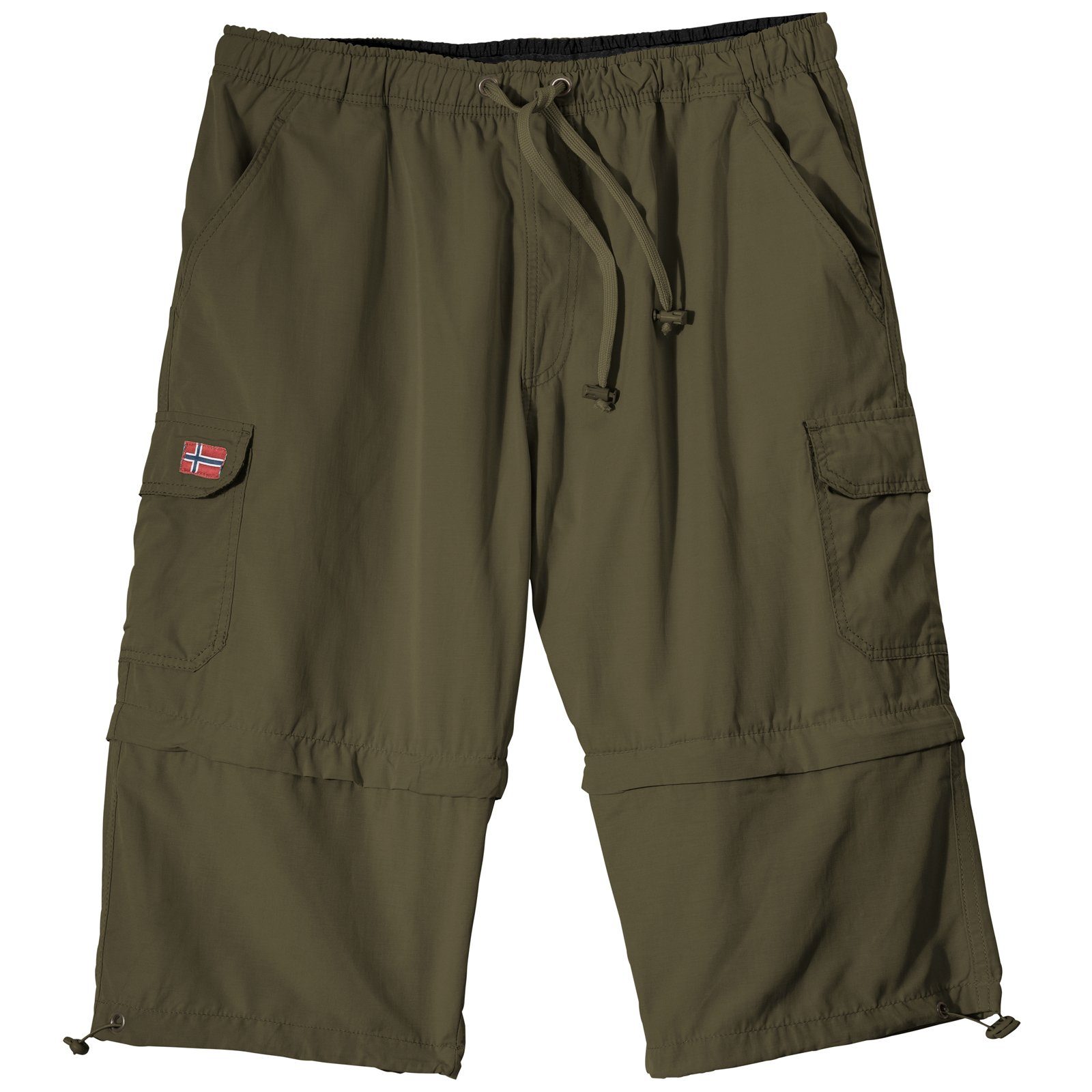 ABRAXAS Bermudas Übergröße Abraxas Zipp-off-Bermuda khaki