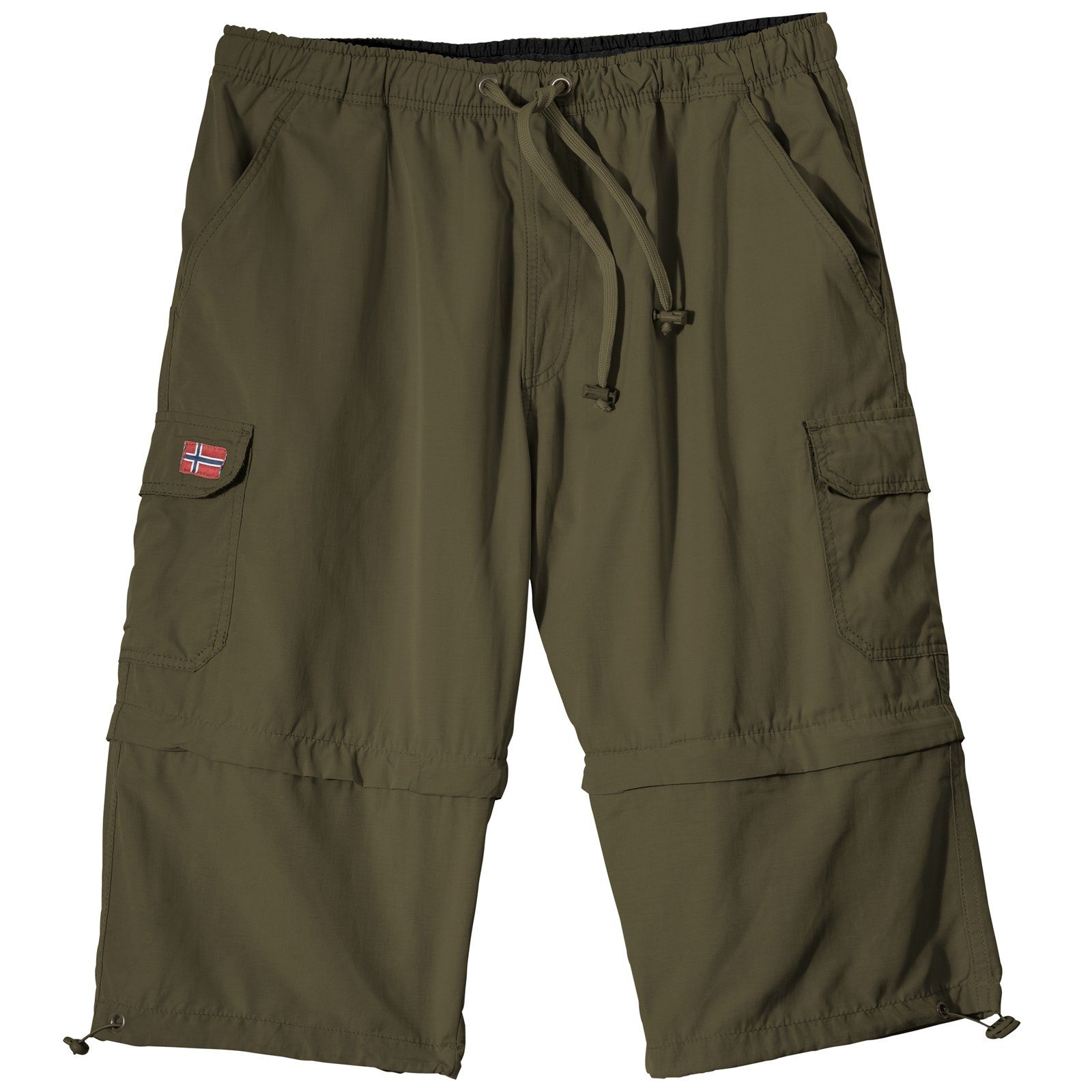 ABRAXAS Bermudas Abraxas Zipp-off-Bermuda khaki Übergröße günstig online kaufen