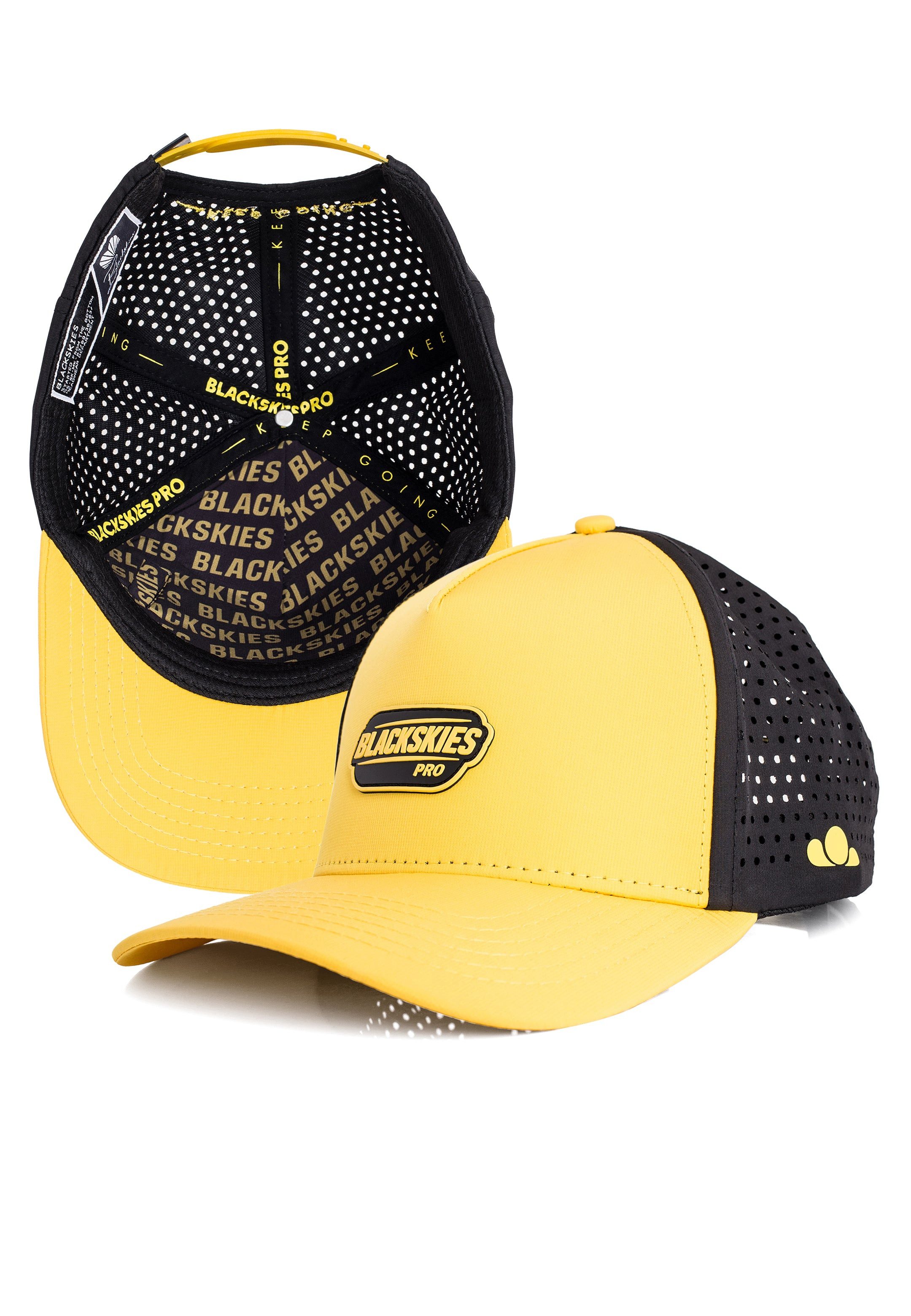 Blackskies Baseball Cap Pro Flow Sports Performance Cap Bee Yellow