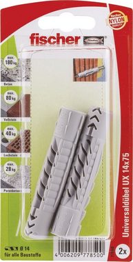 fischer Schrauben- und Dübel-Set Fischer Universaldübel UX 14.0 x 75 mm - 2 Stück