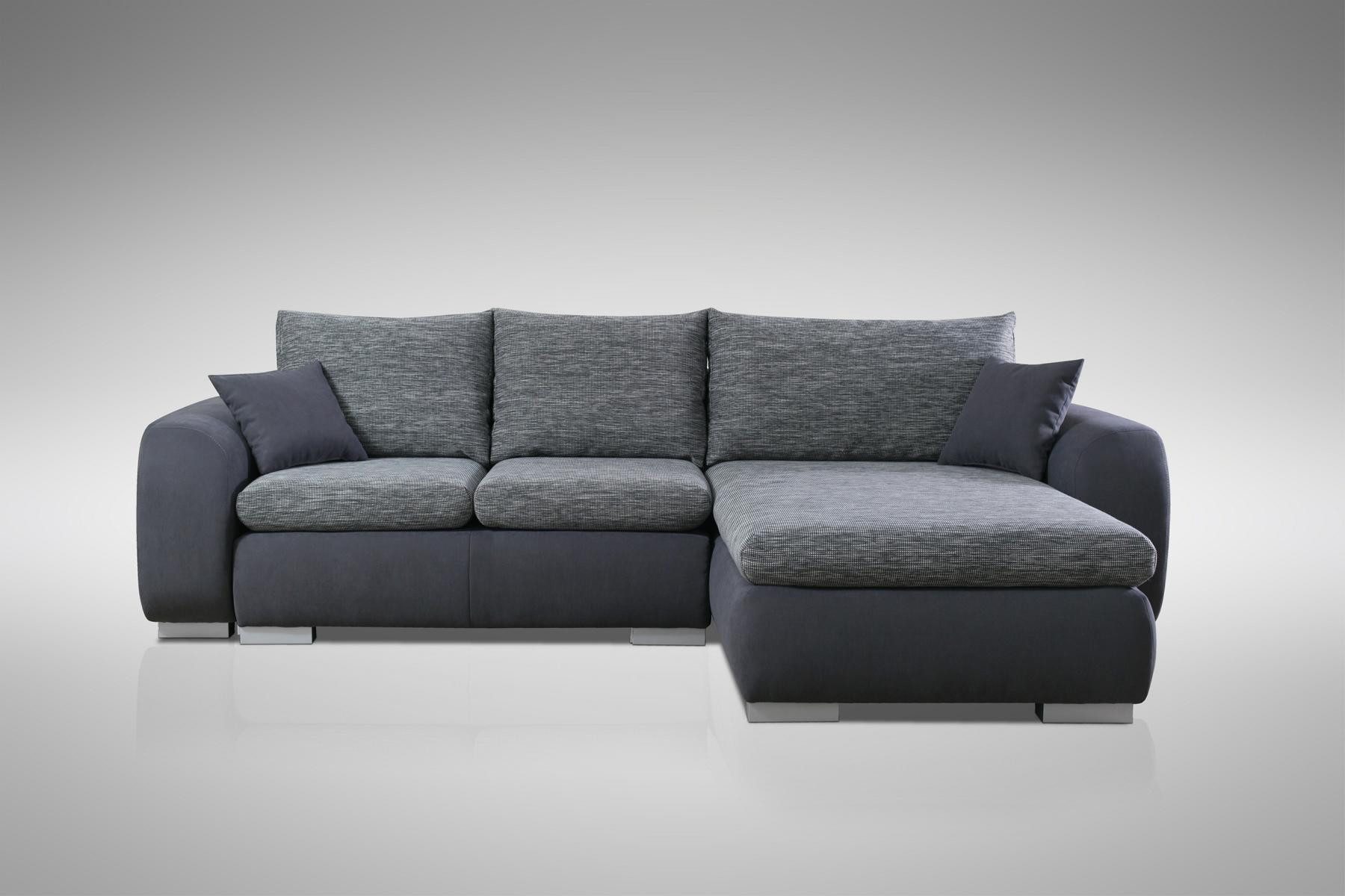 Xlmoebel Ecksofa Schlafsofa in Grau mit Bettfunktion und modernem Design, Hergestellt in Europa